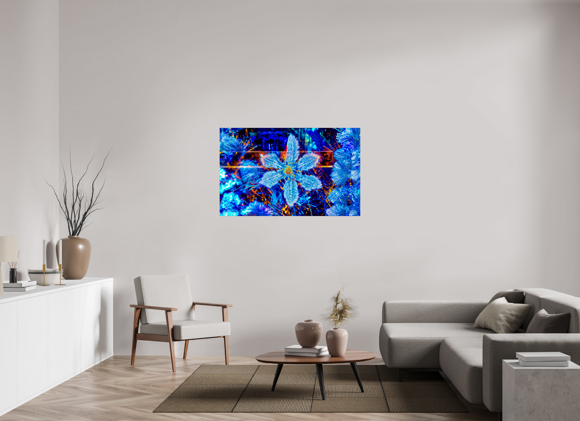 127.7 x 80 cm, 1 Single print on Fuji Crystal Pearl photo paper The flower that dreamed of stars