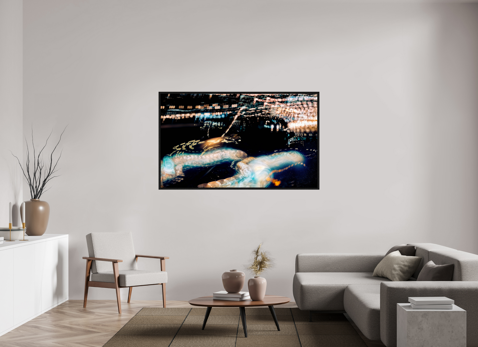 167.3 x 100 cm, 8 Black American Box The Epic of Modern Fireflies