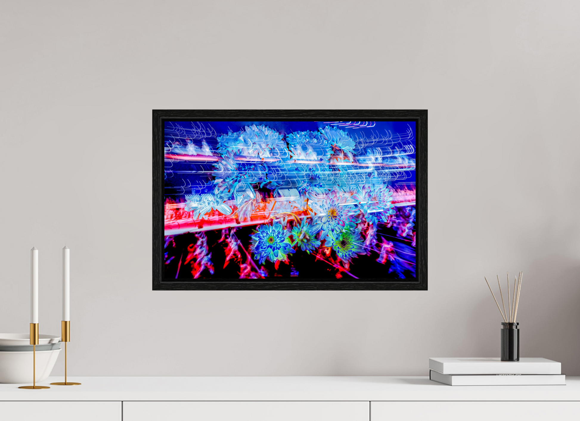 48 x 30 cm, 8 Black American Box Outbreaks in the currents of soft matter