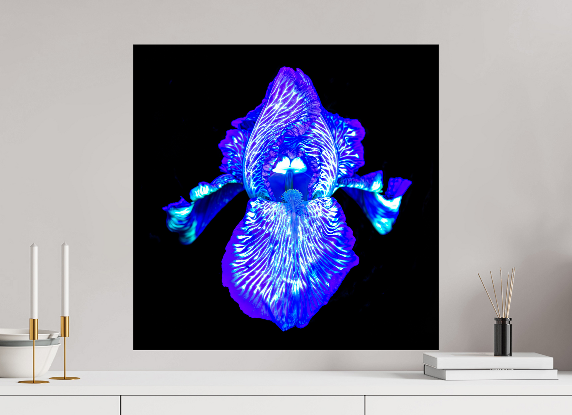 60 x 60 cm, 2 Tirage photo contrecollé sur Dibond Iris des Profondeurs Lumineuses