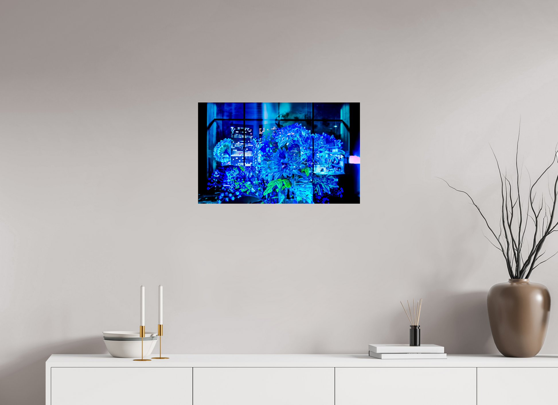 64 x 40 cm, 3 Photo print under acrylic glass The secret garden of skyscrapers