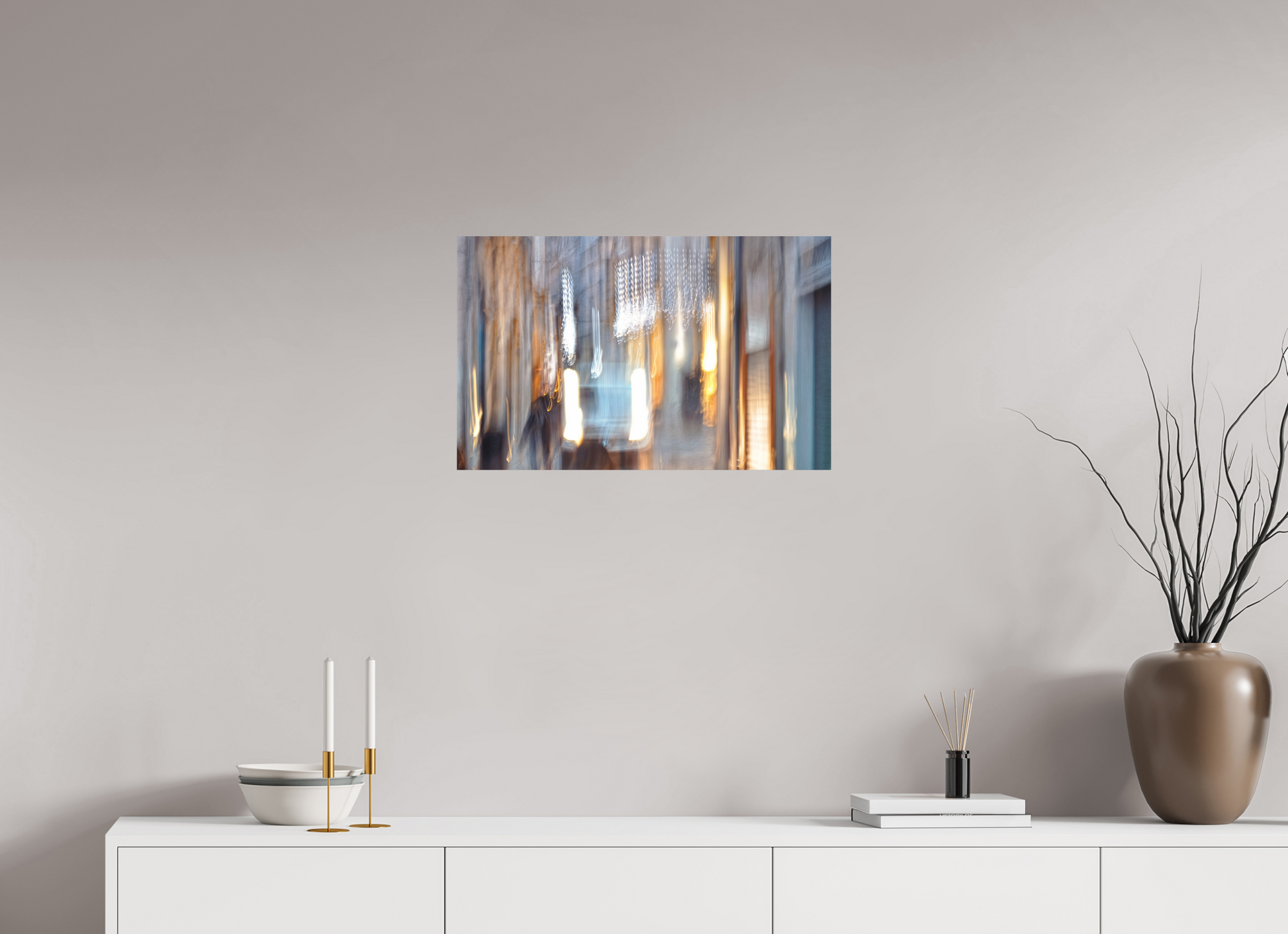 64 x 40 cm, 2 Photo print mounted on Dibond Weightless alleyway