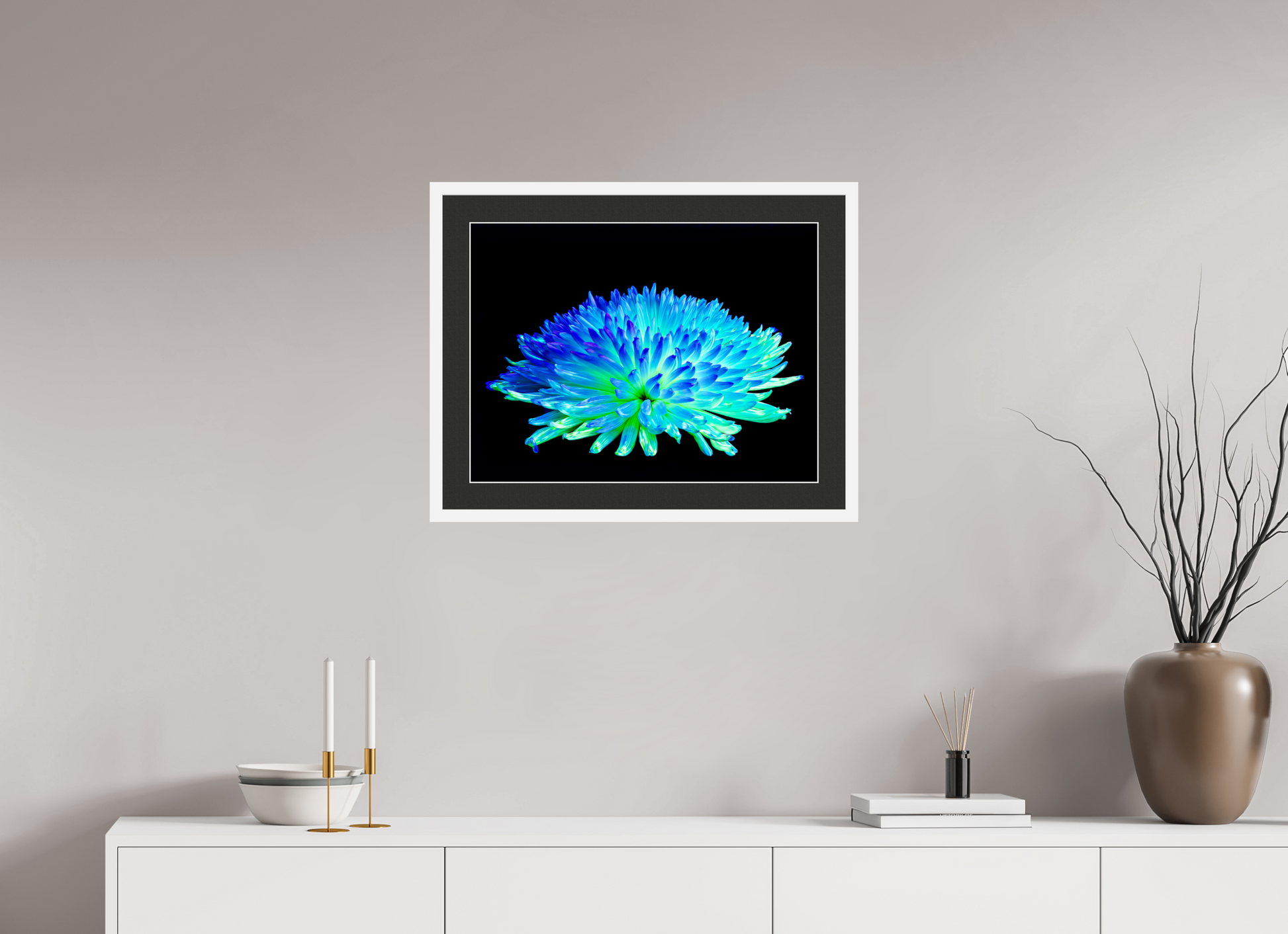 60 x 45 cm, 7 Cadre Blanc : Passe-Partout Noir lisière Blanche Éclat d’un Monde Inconnu