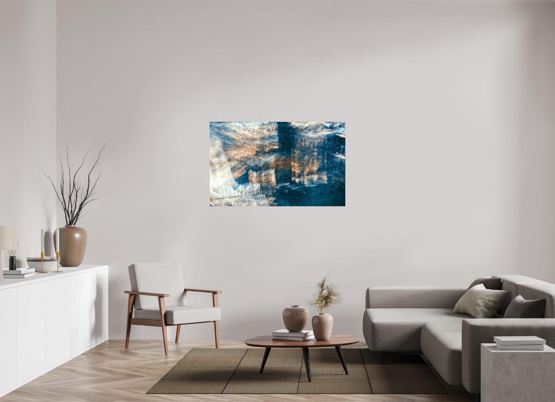 128.4 x 80 cm, 2 Photo print mounted on Dibond Mapping a faded dream