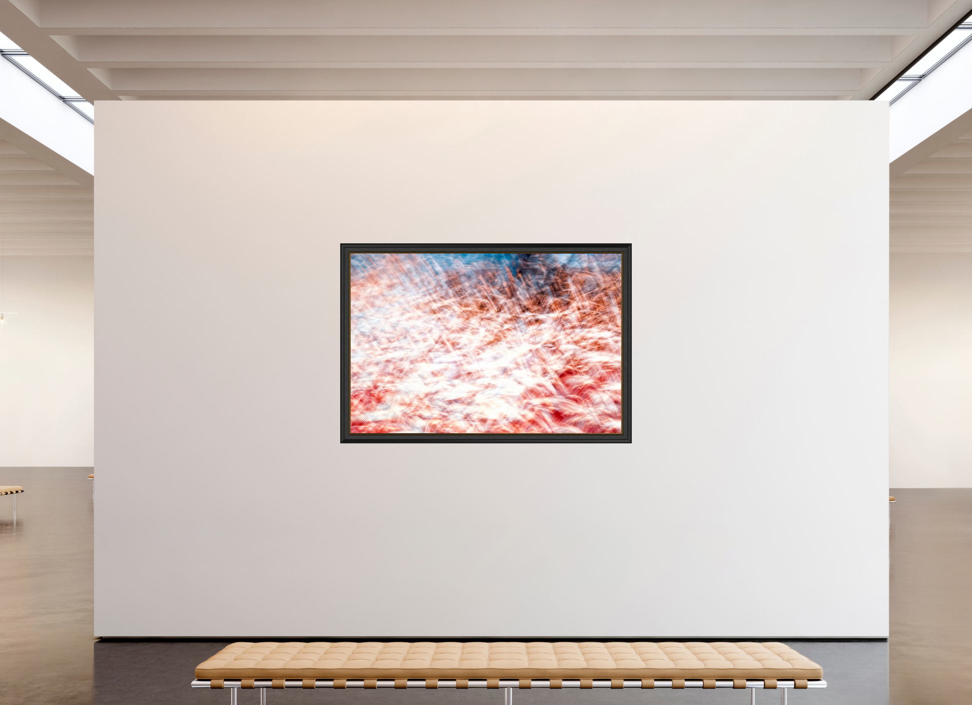 180 x 120 cm, 11 Black-Gold Frame The Sea of Red Feathers