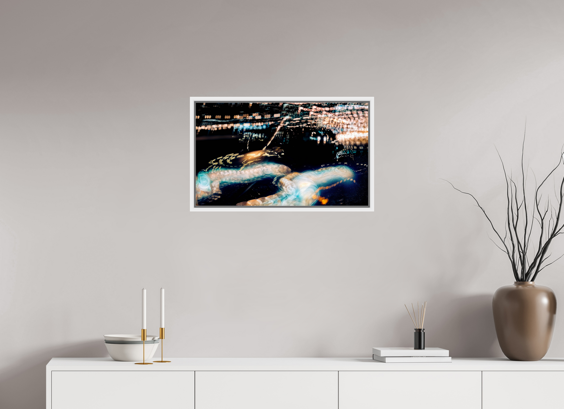 66.9 x 40 cm, 9 White American Box The Epic of Modern Fireflies