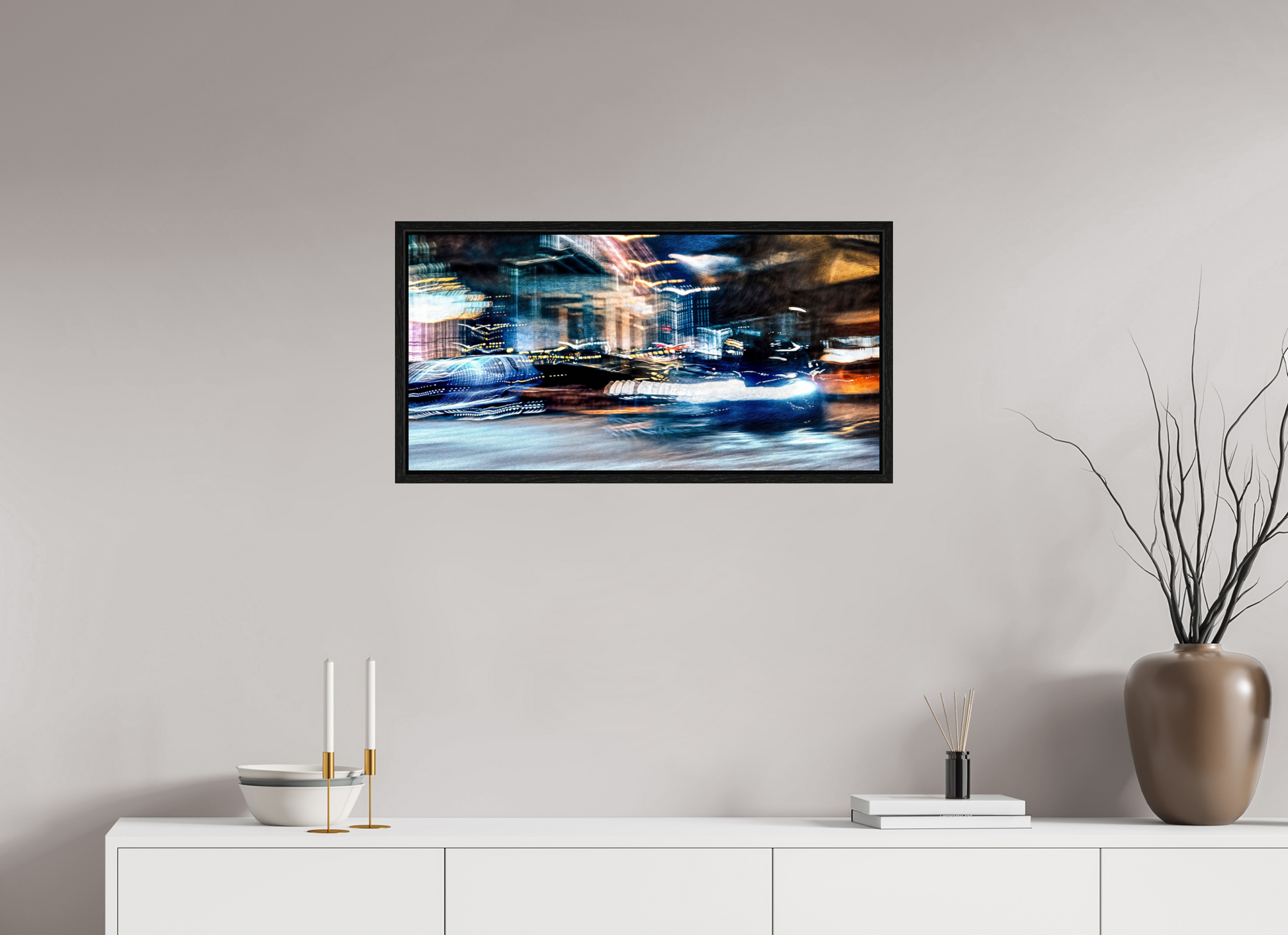 80 x 40 cm, 8 Black American Box Chronicle of streets where time stretches out