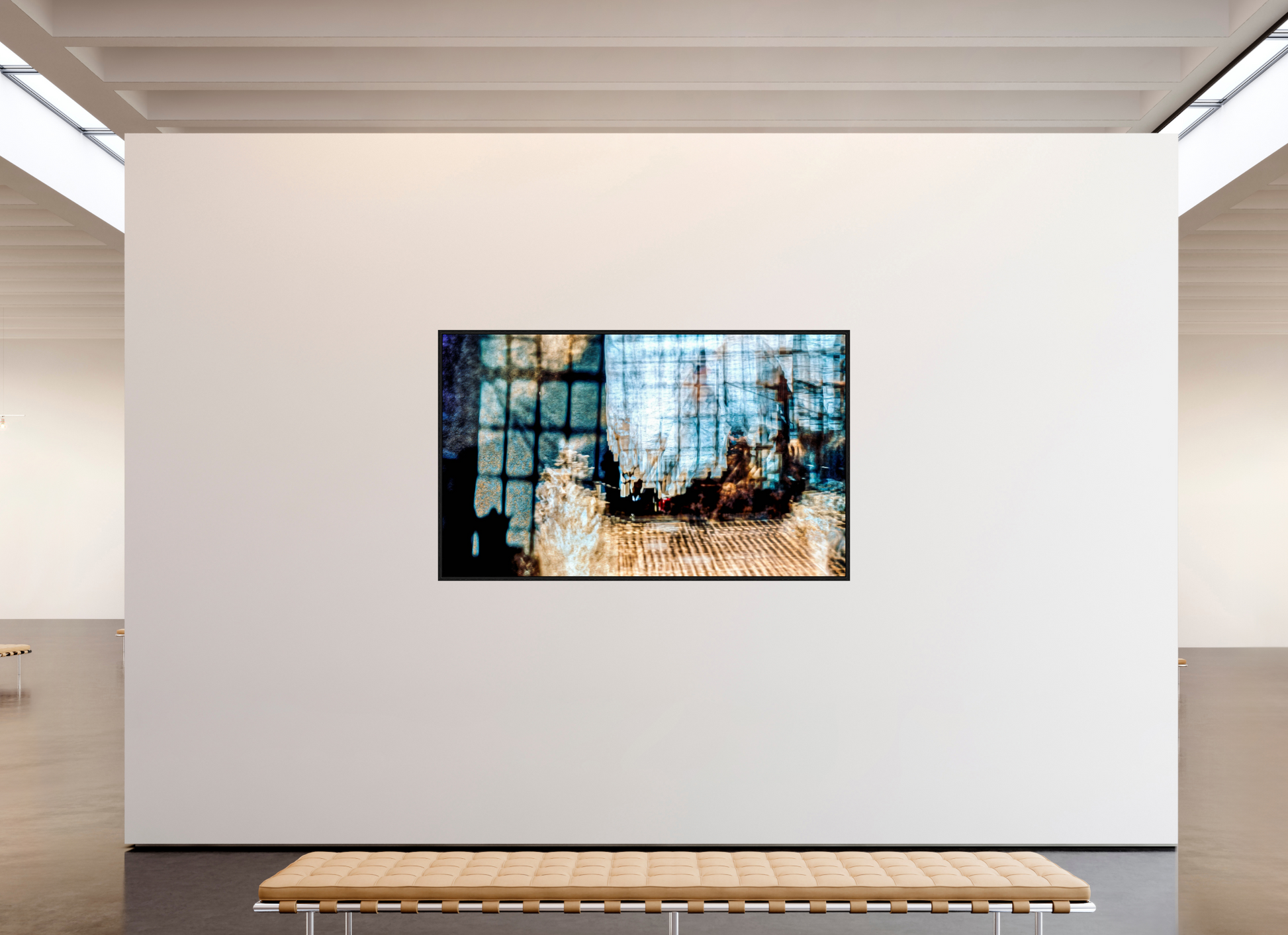 200.1 x 120 cm, 8 Black American Box Reflection of a World in Suspension