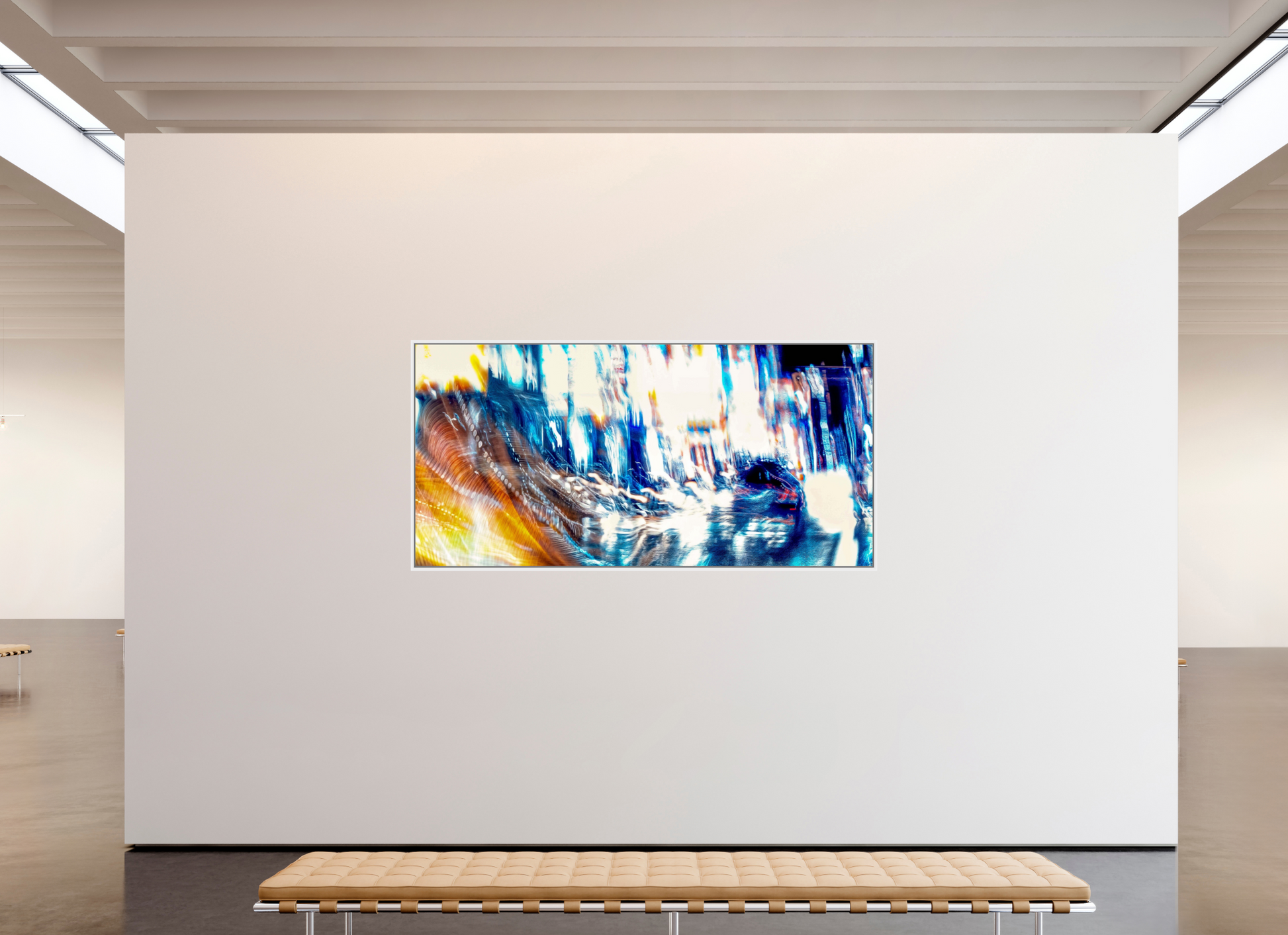 227,1 x 110 cm, 9 Caisse américaine Blanche L’onde blanche qui fissure la nuit