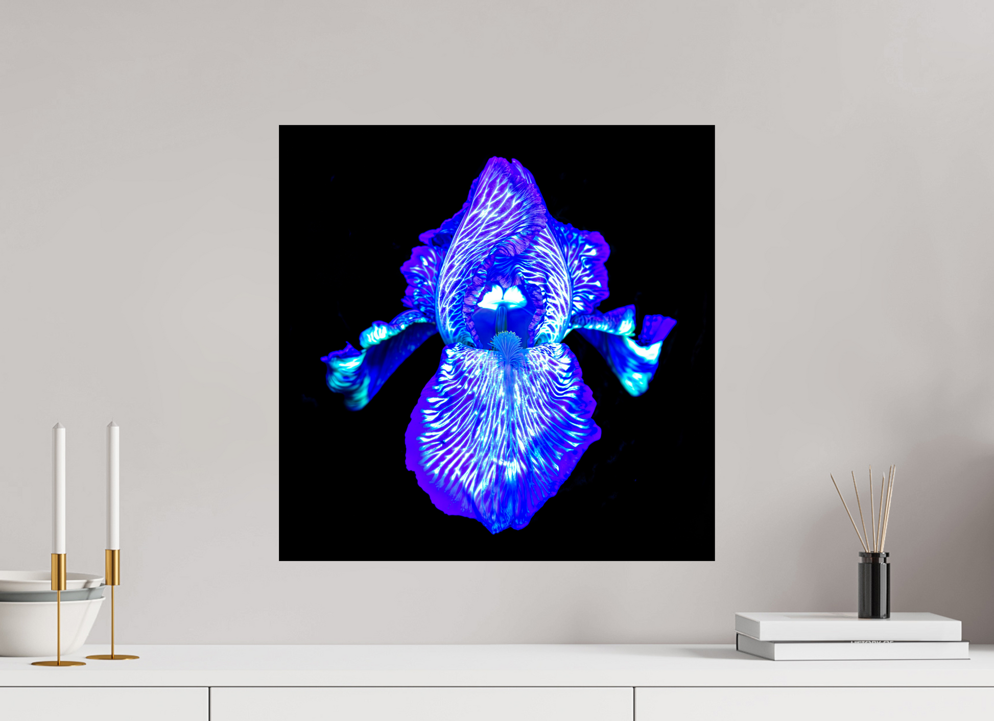 50 x 50 cm, 1 Tirage simple sur papier photo Fuji Crystal Pearl Iris des Profondeurs Lumineuses