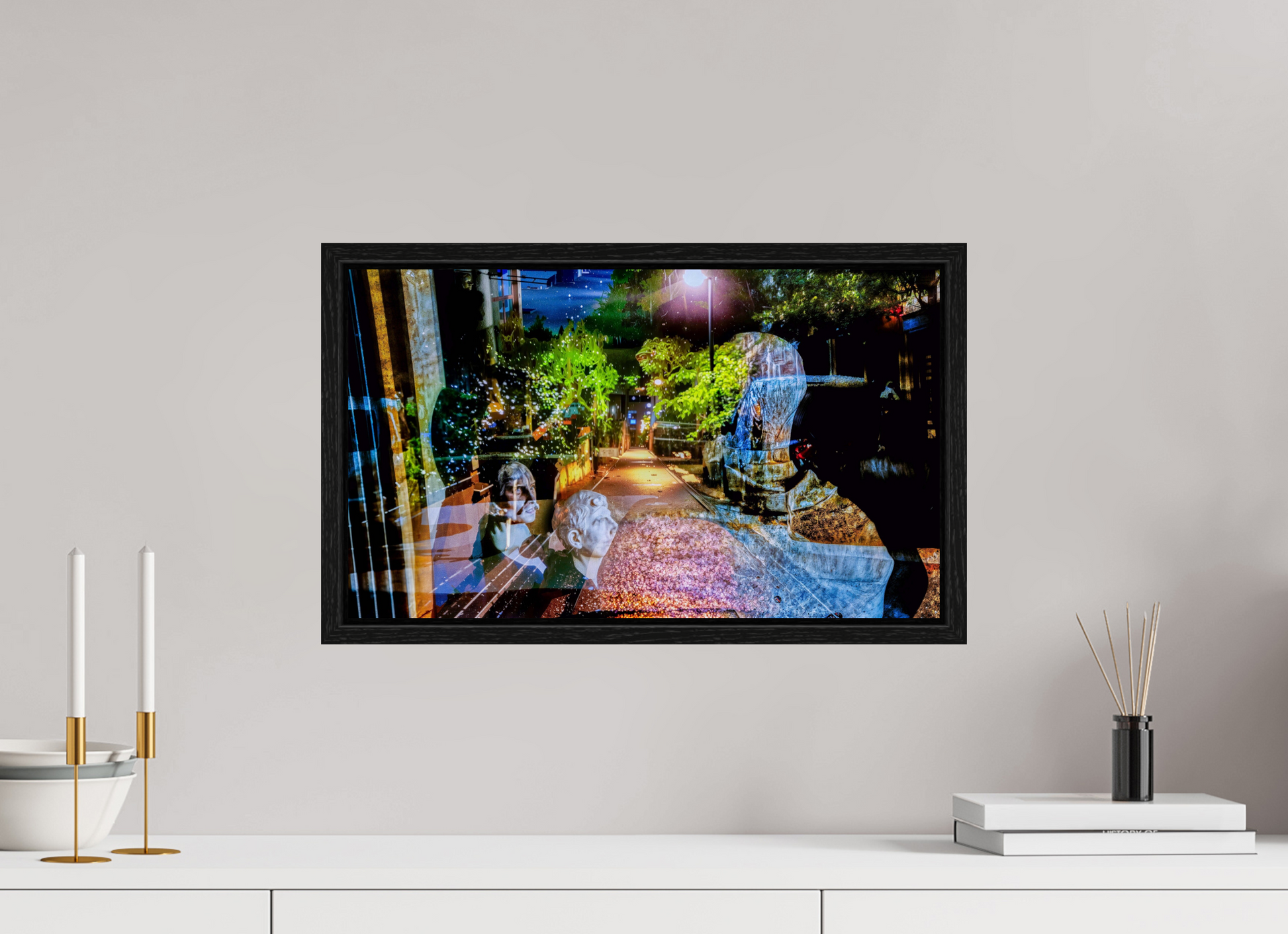 50.9 x 30 cm, 8 Black American Box The Watchers of a Night Passage