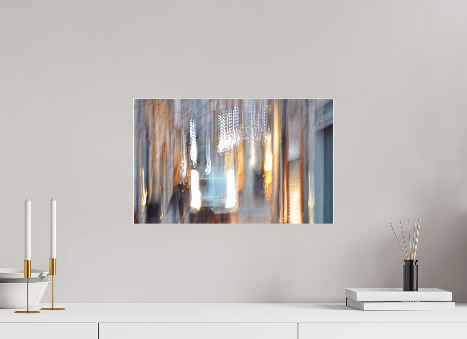 48 x 30 cm, 3 Photo print under acrylic glass Weightless alleyway