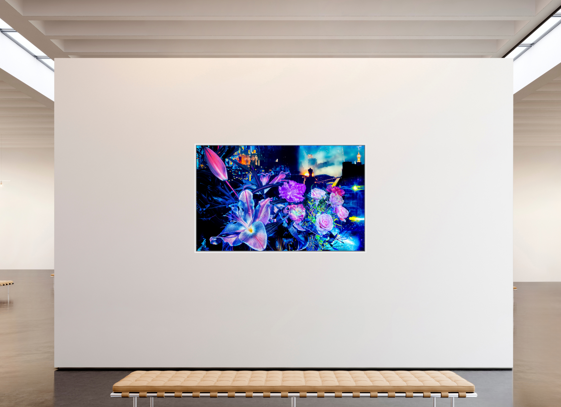 191.5 x 120 cm, 9 White American box The petals watching over the metropolitan city