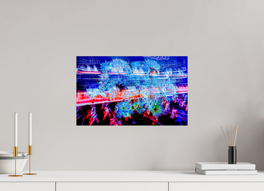 48 x 30 cm, 1 Single print on Fuji Crystal Pearl photo paper Blooms in the currents of soft matter