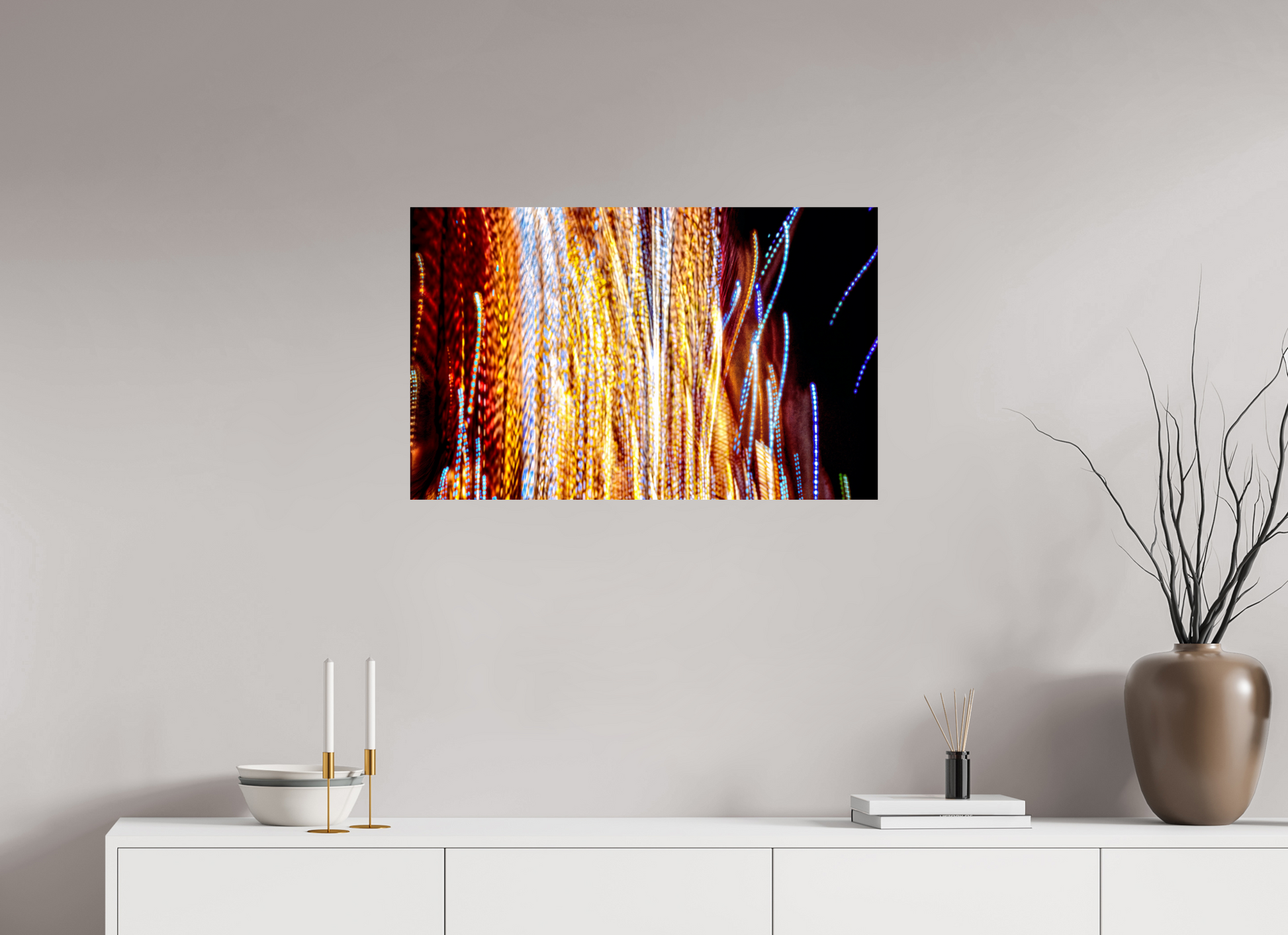 80 x 50 cm, 2 Tirage photo contrecollé sur Dibond Ode aux filaments célestes