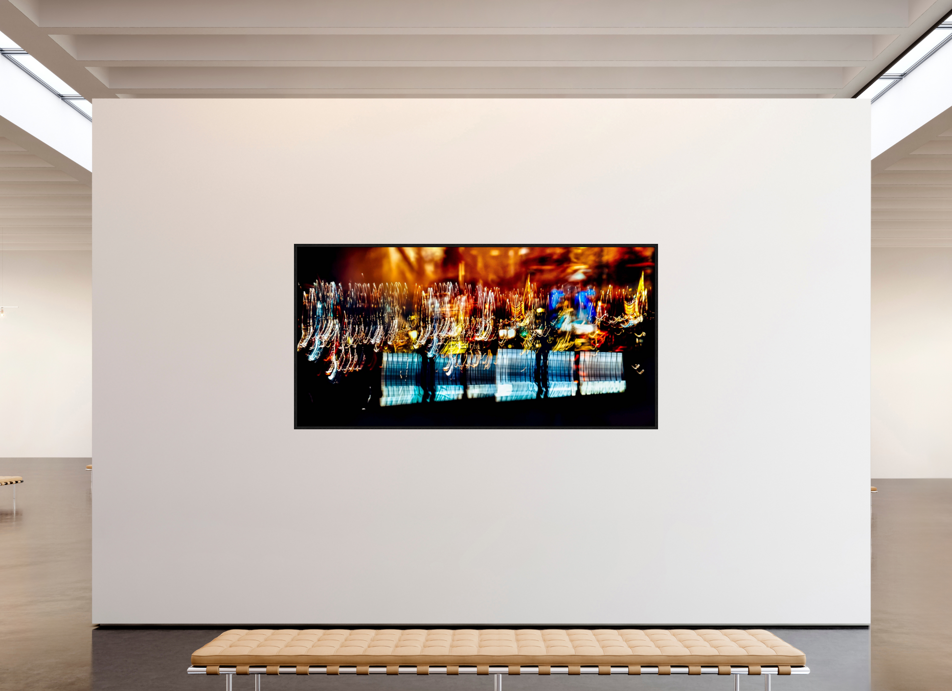 240 x 120 cm, 8 Black American Box The golden evening rain