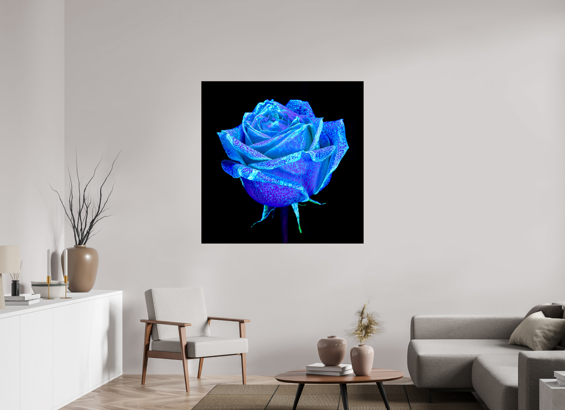 120 x 120 cm, 1 Single print on Fuji Crystal Pearl photo paper The Rose That Dreamed of the Sky