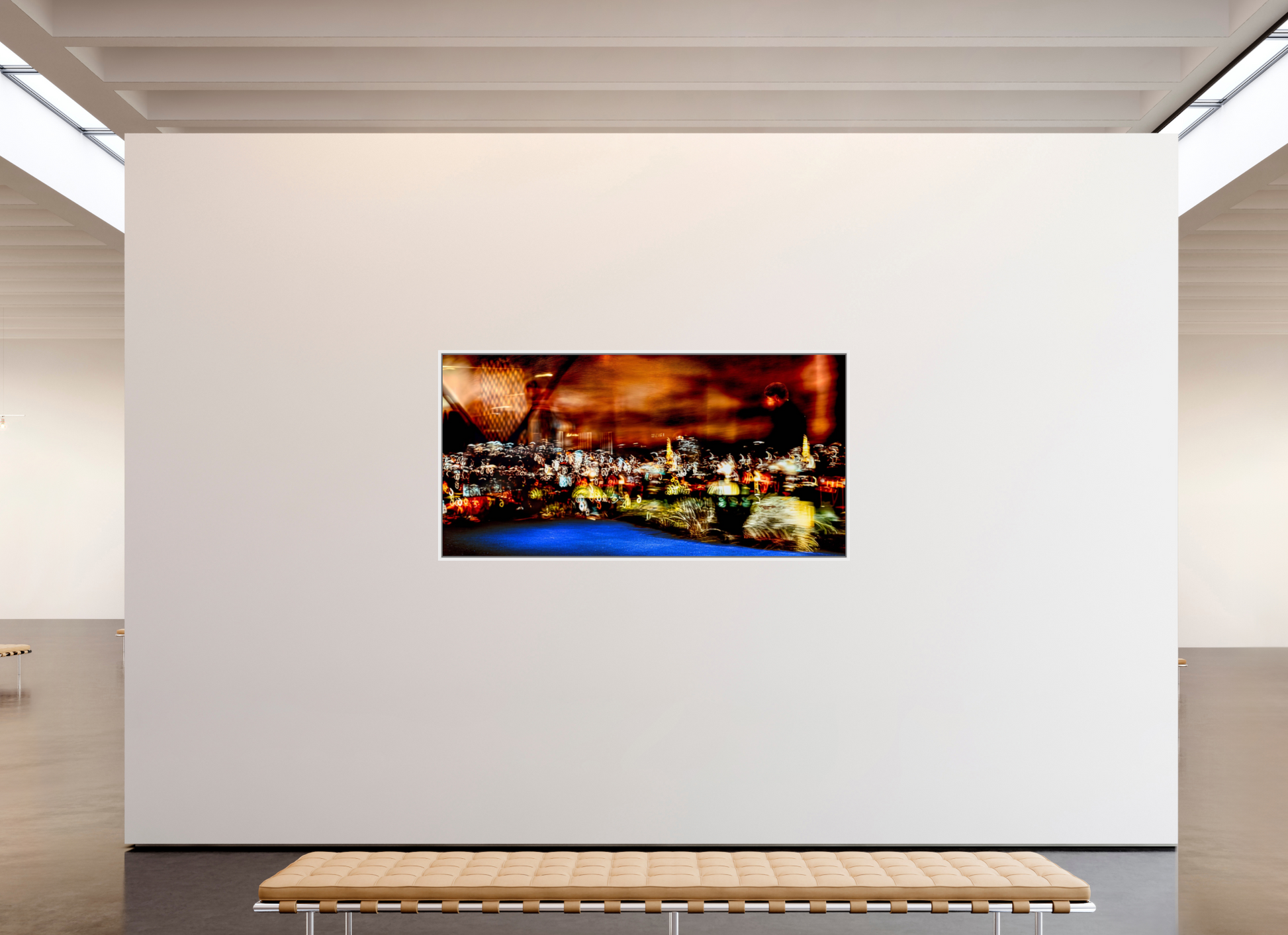 200 x 100 cm, 9 White American Box Walker of the Urban Nebula