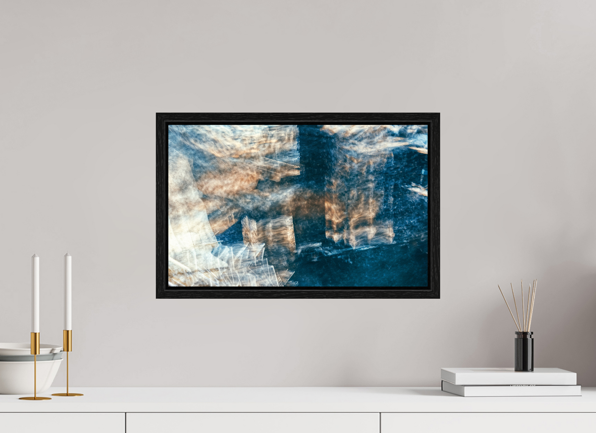 48.2 x 30 cm, 8 Black American box Mapping of a faded dream