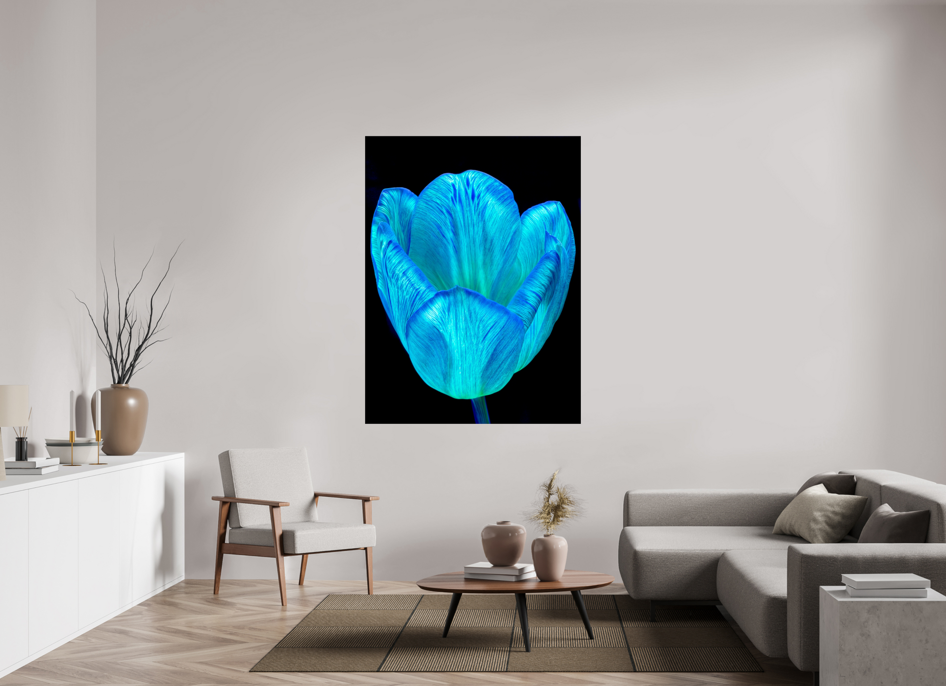 120 x 160 cm, 3 Tirage photo sous Verre acrylique Calice de lumière