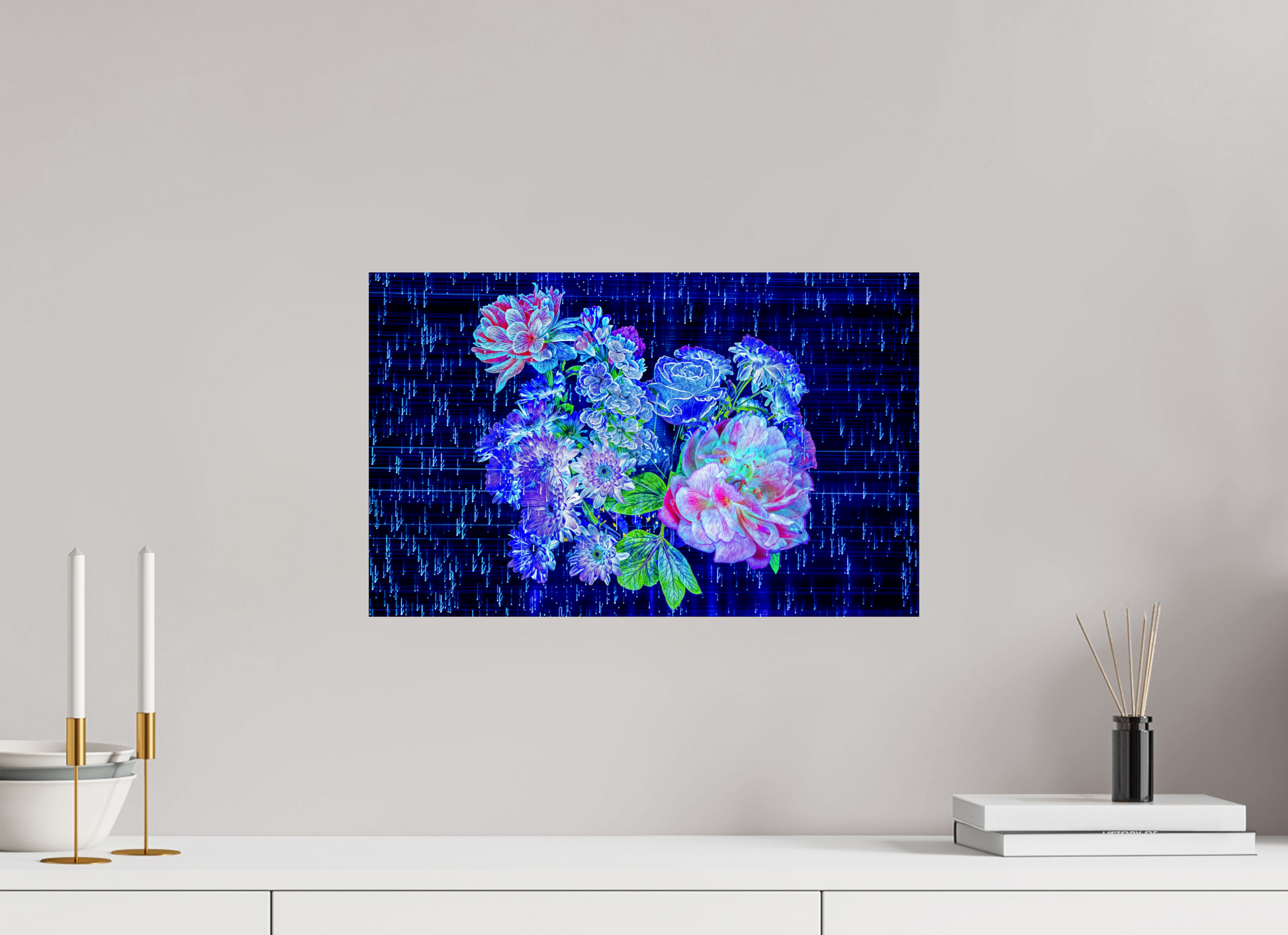 48 x 30 cm, 2 Photo print mounted on Dibond Blooms at the heart of the stellar code