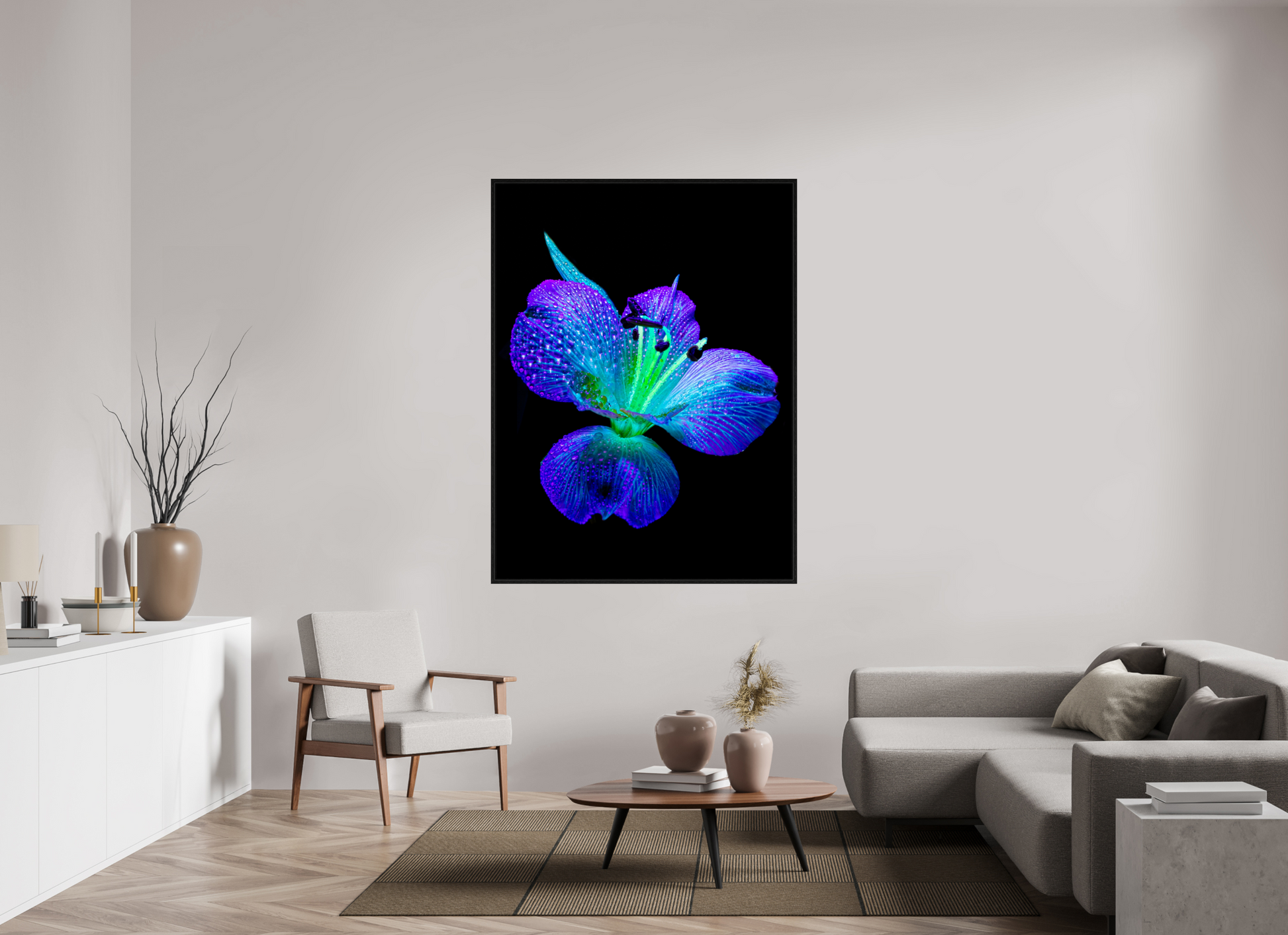 120 x 160 cm, 8 Black American Box The sparkle of wings in the dew