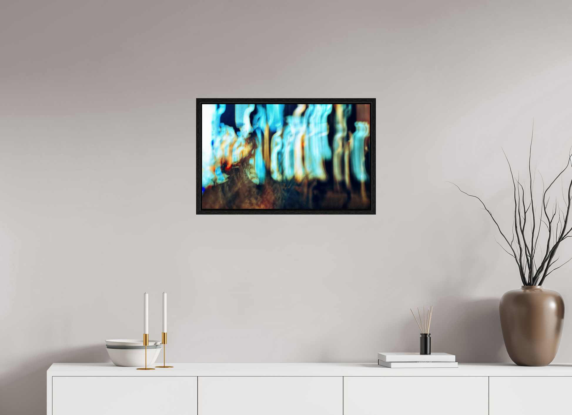 64.2 x 40 cm, 8 Black American Box Wandering Vibrations