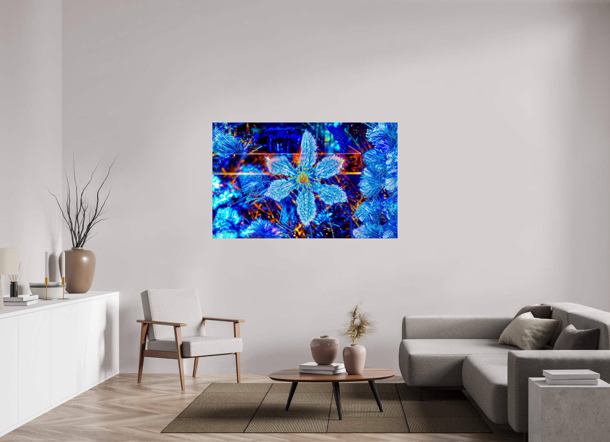 159.6 x 100 cm, 3 Photo print under acrylic glass The flower that dreamed of stars