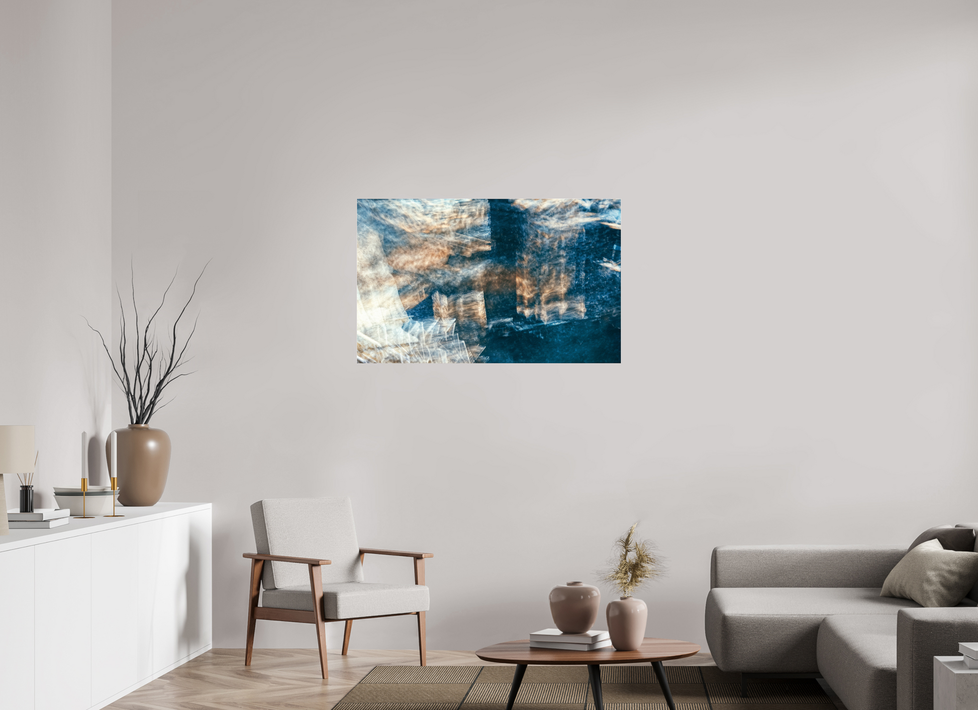 112.4 x 70 cm, 3 Photo print under acrylic glass Mapping of a faded dream