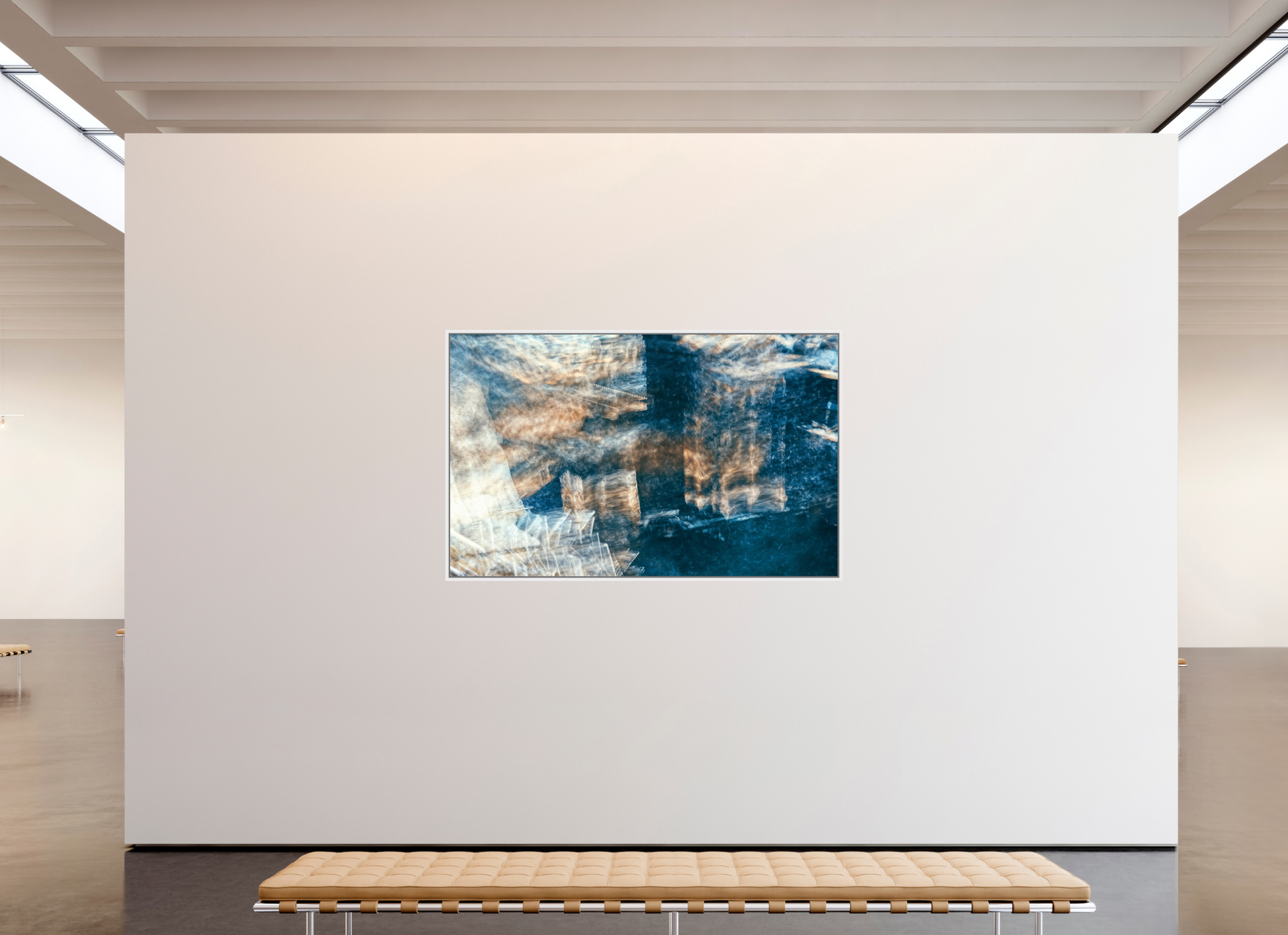 192.6 x 120 cm, 9 White American box Mapping of a faded dream