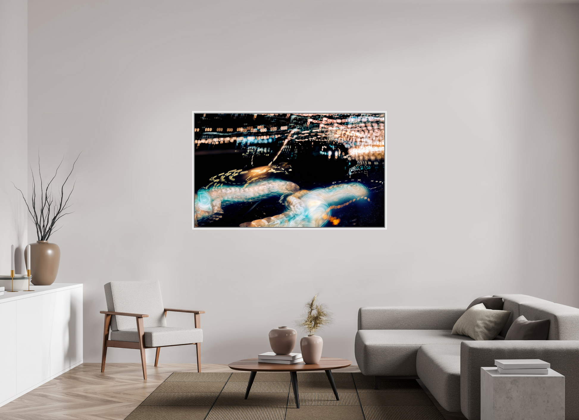 167.3 x 100 cm, 9 White American Box The Epic of Modern Fireflies