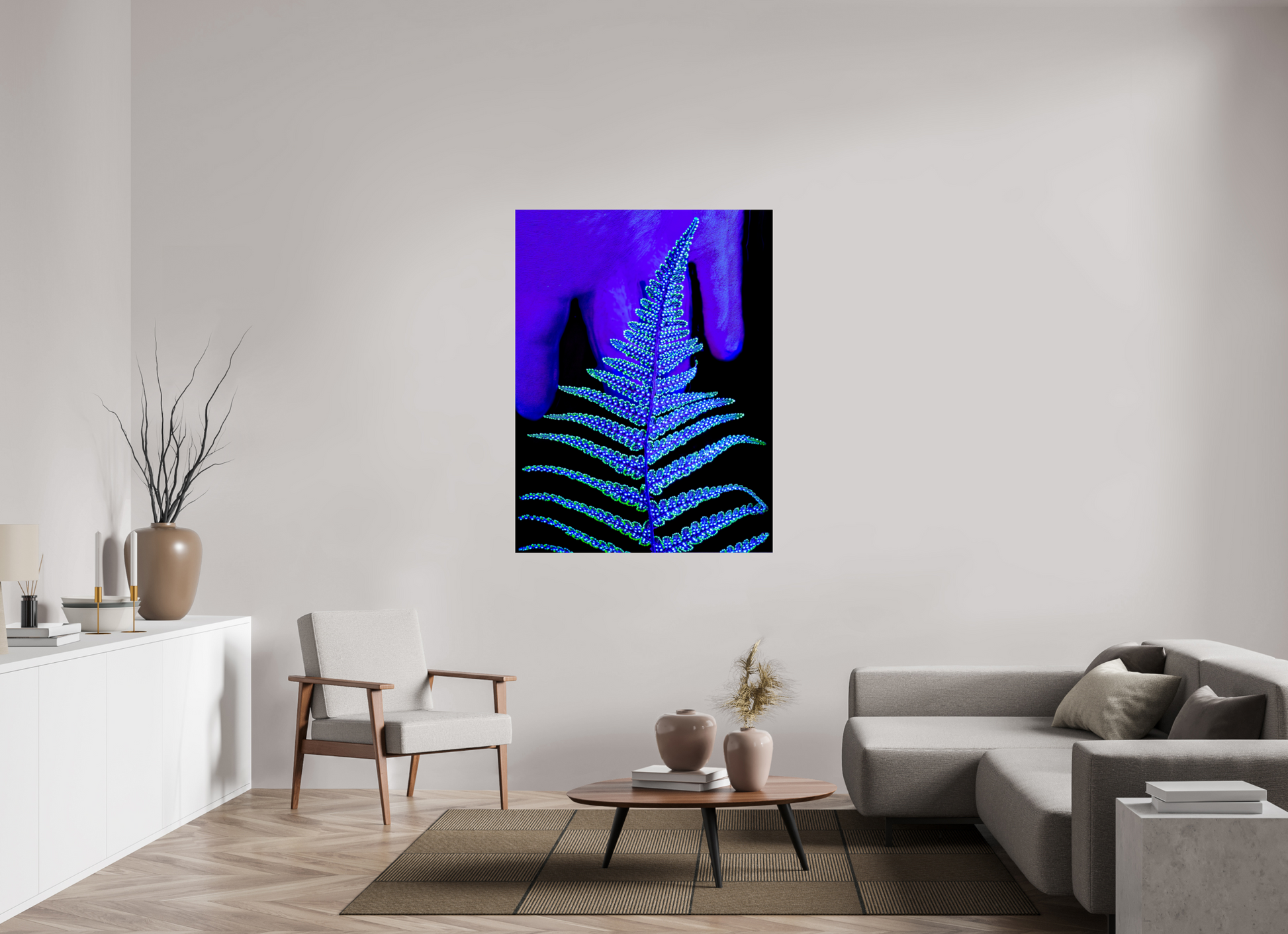 105 x 140 cm, 2 Photo print mounted on Dibond The Secret Code of Foliage