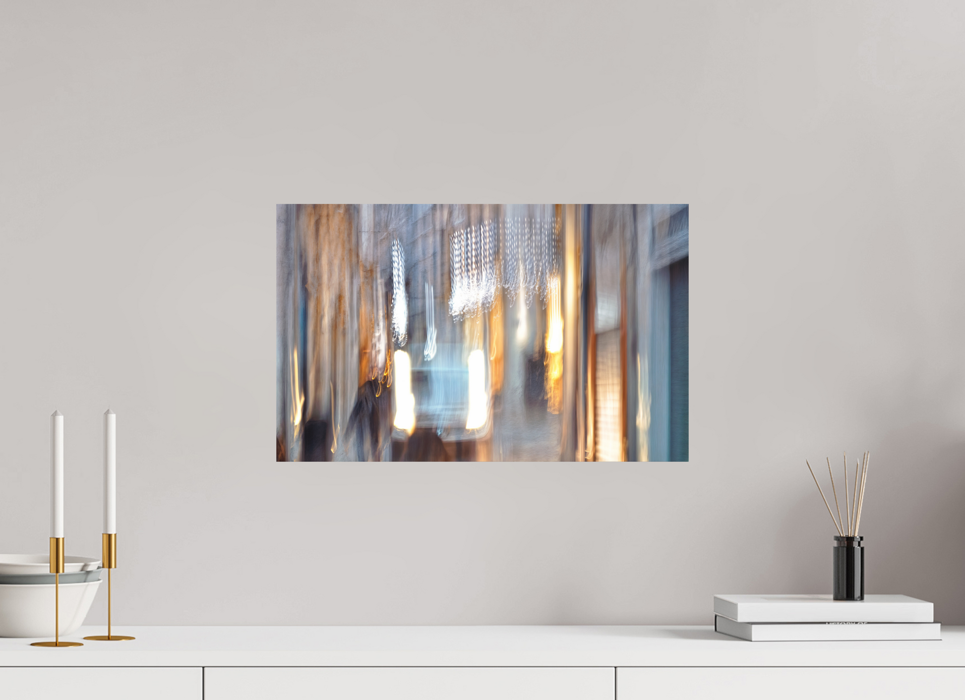 48 x 30 cm, 2 Photo print mounted on Dibond Weightless alleyway