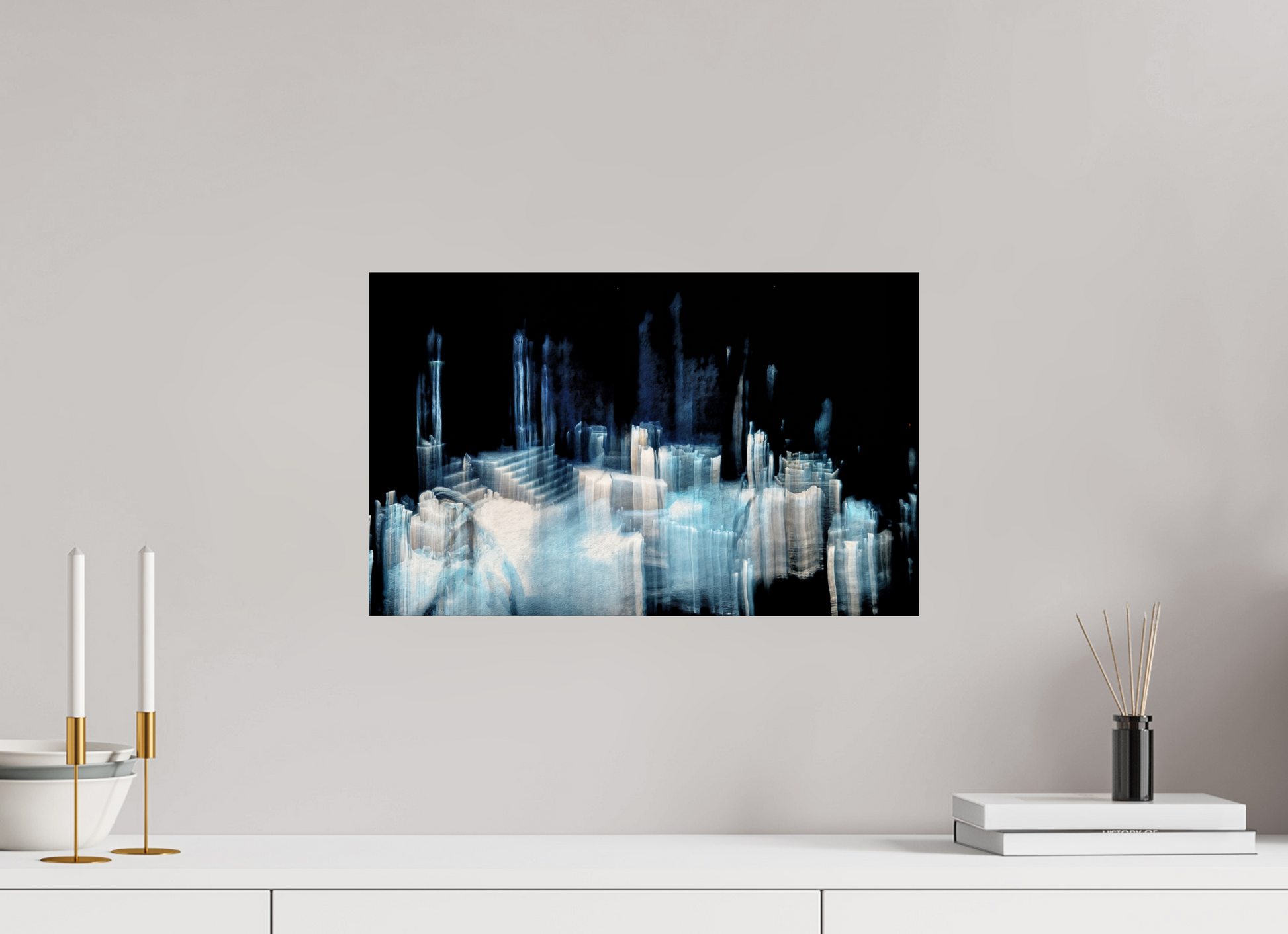 48 x 30 cm, 2 Tirage photo contrecollé sur Dibond Cathédrale de glace brisée