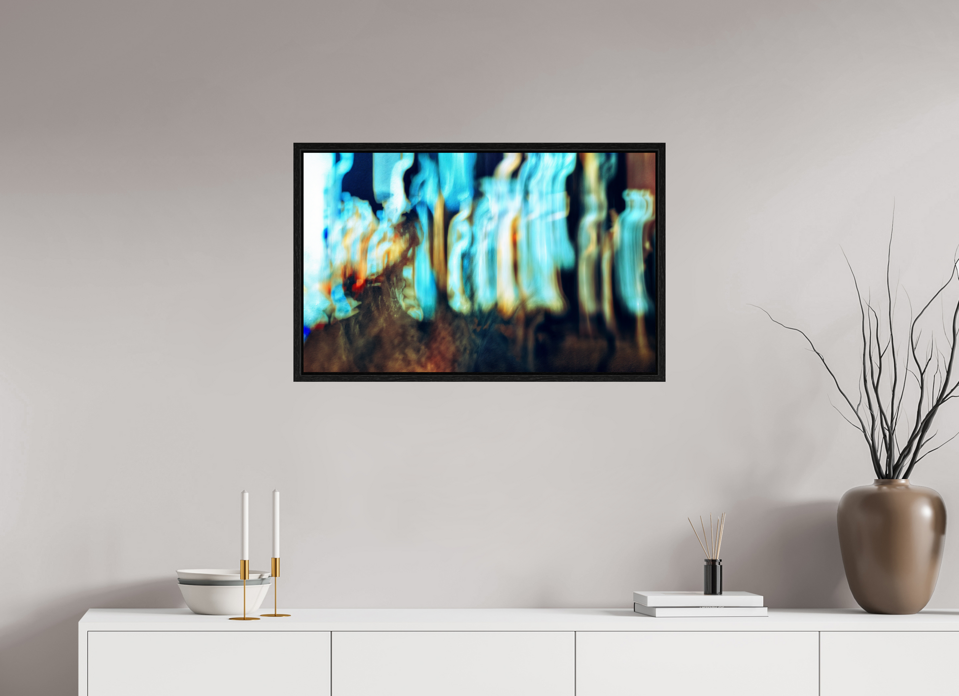 80.3 x 50 cm, 8 Black American Box Wandering Vibrations