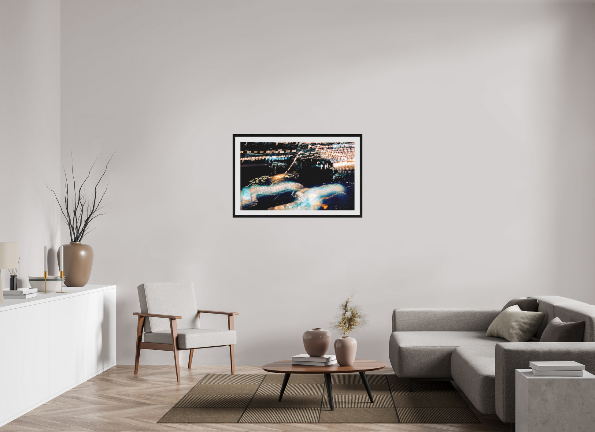 100.4 x 60 cm, 10 Floating Black Frame The Epic of Modern Fireflies