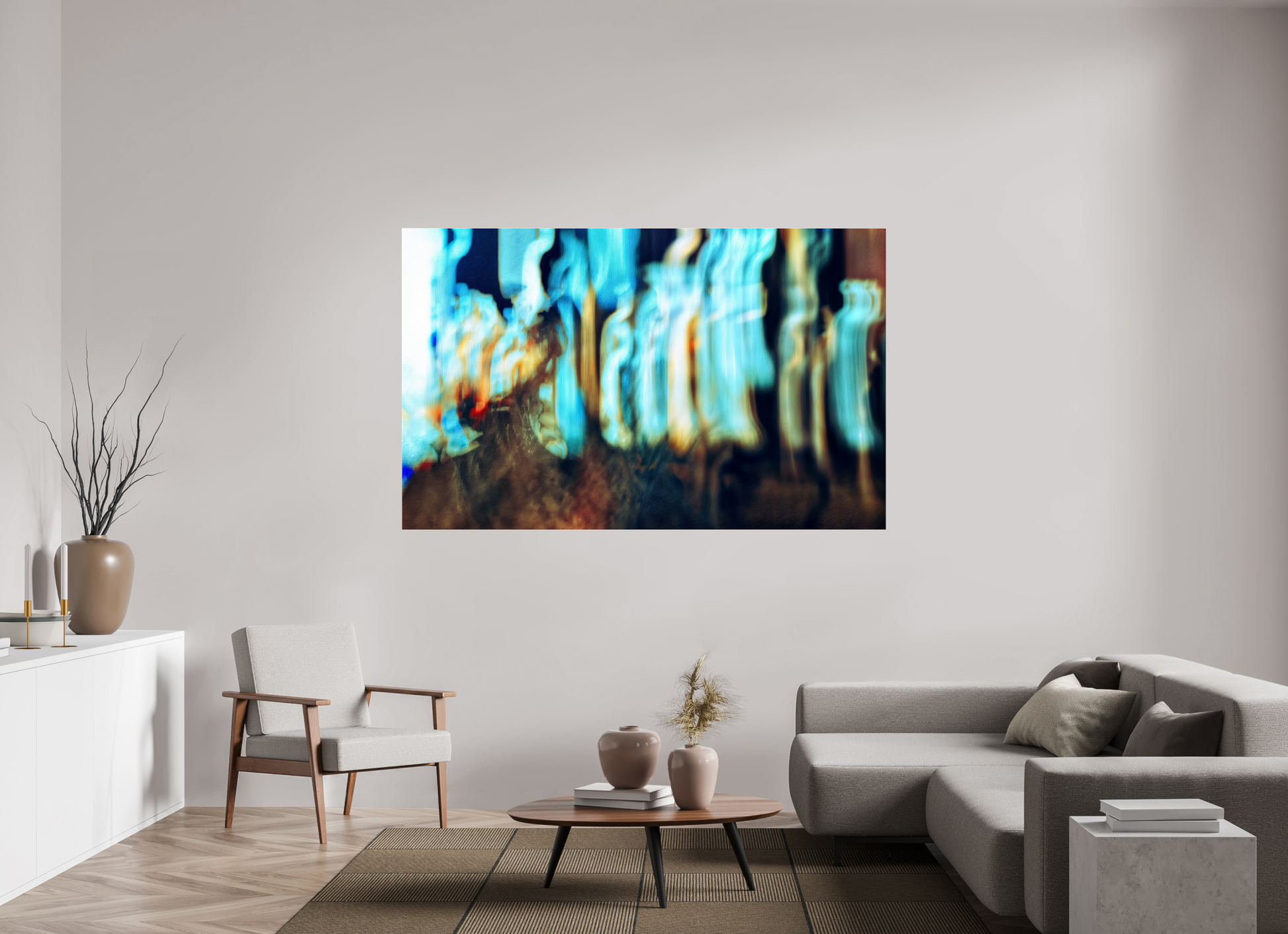 192.6 x 120 cm, 3 Photo print under acrylic glass Wandering vibrations