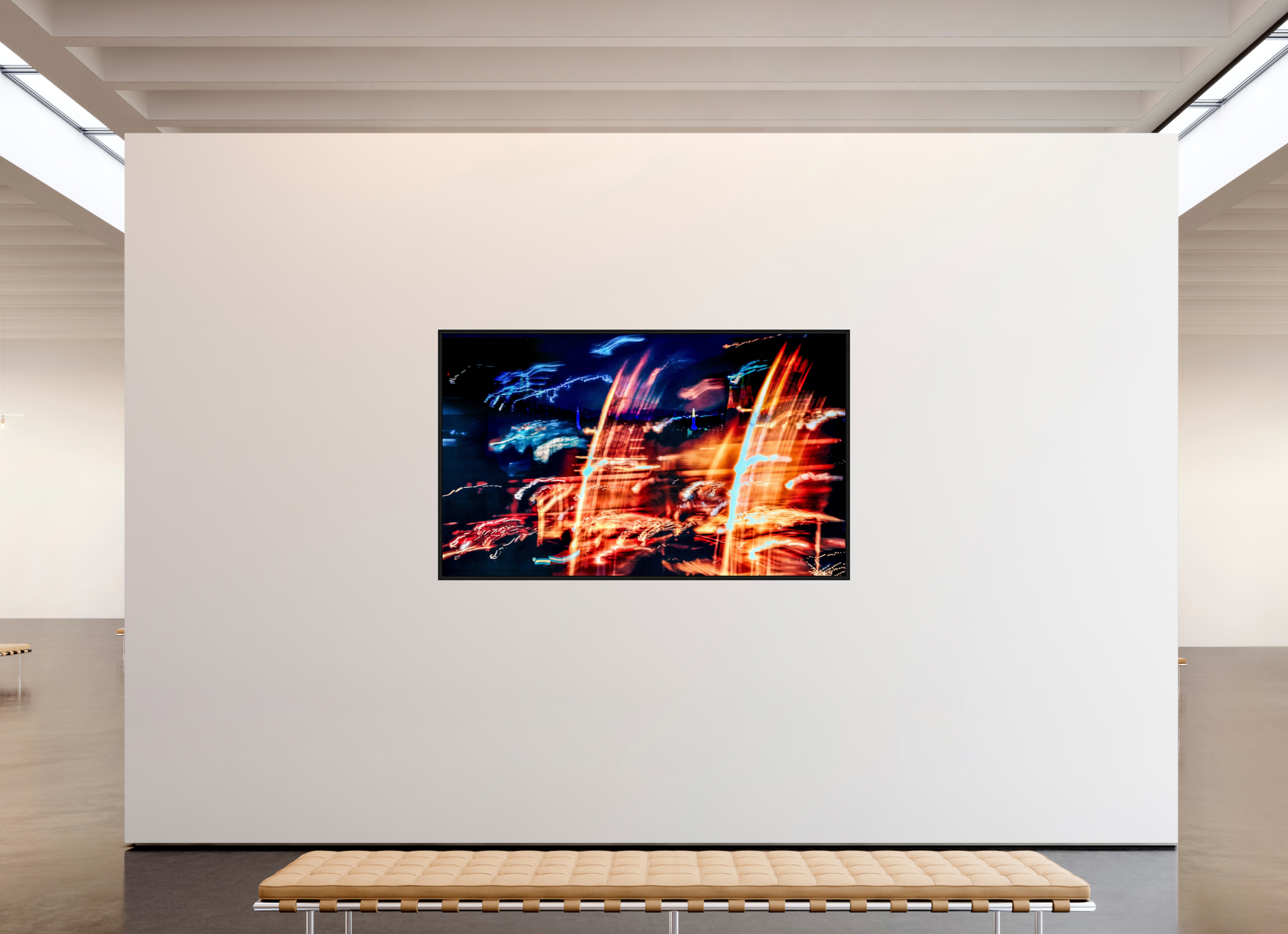 200.1 x 120 cm, 8 Black American Box The Waves of the Invisible Sky