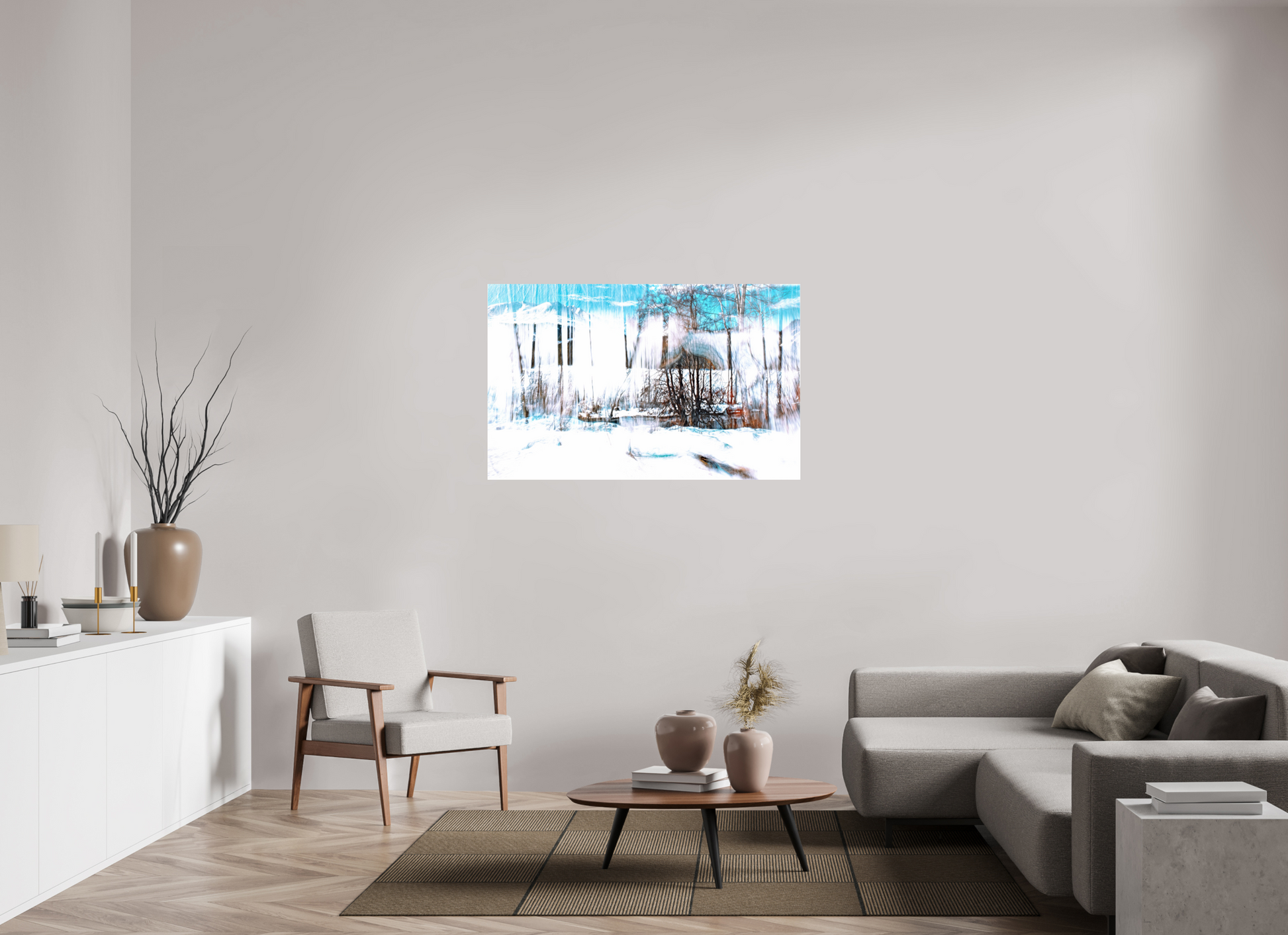 128 x 80 cm, 1 Single print on Fuji Crystal Pearl LA photo paper The Forest Singing Snow