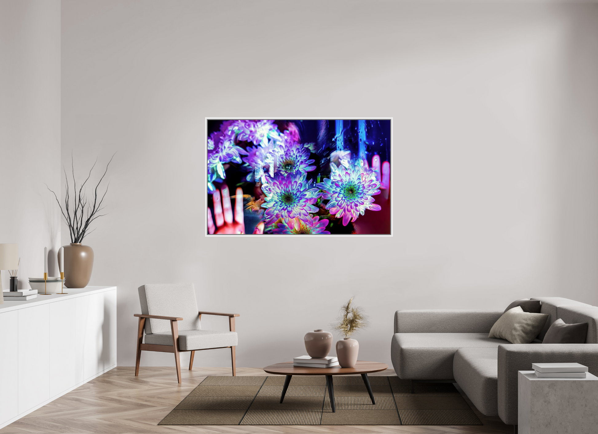 160 x 100 cm, 9 Caisse américaine Blanche Pétales contre ma peau, lumière contre la tienne