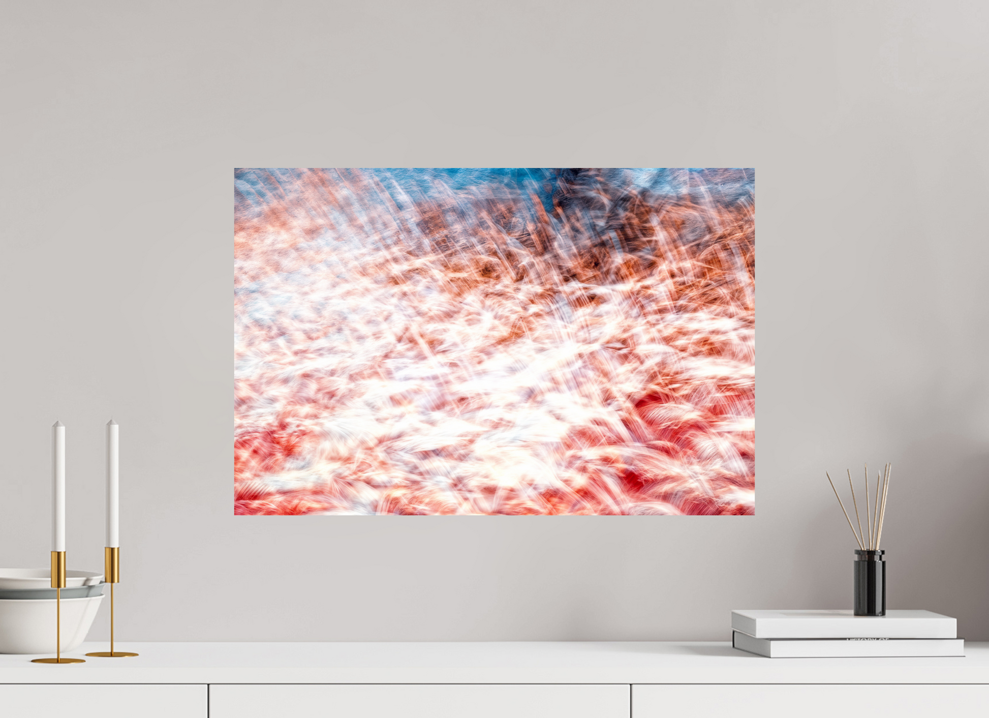 60 x 40 cm, 1 Single print on Fuji Crystal Pearl photo paper The Sea of Red Feathers