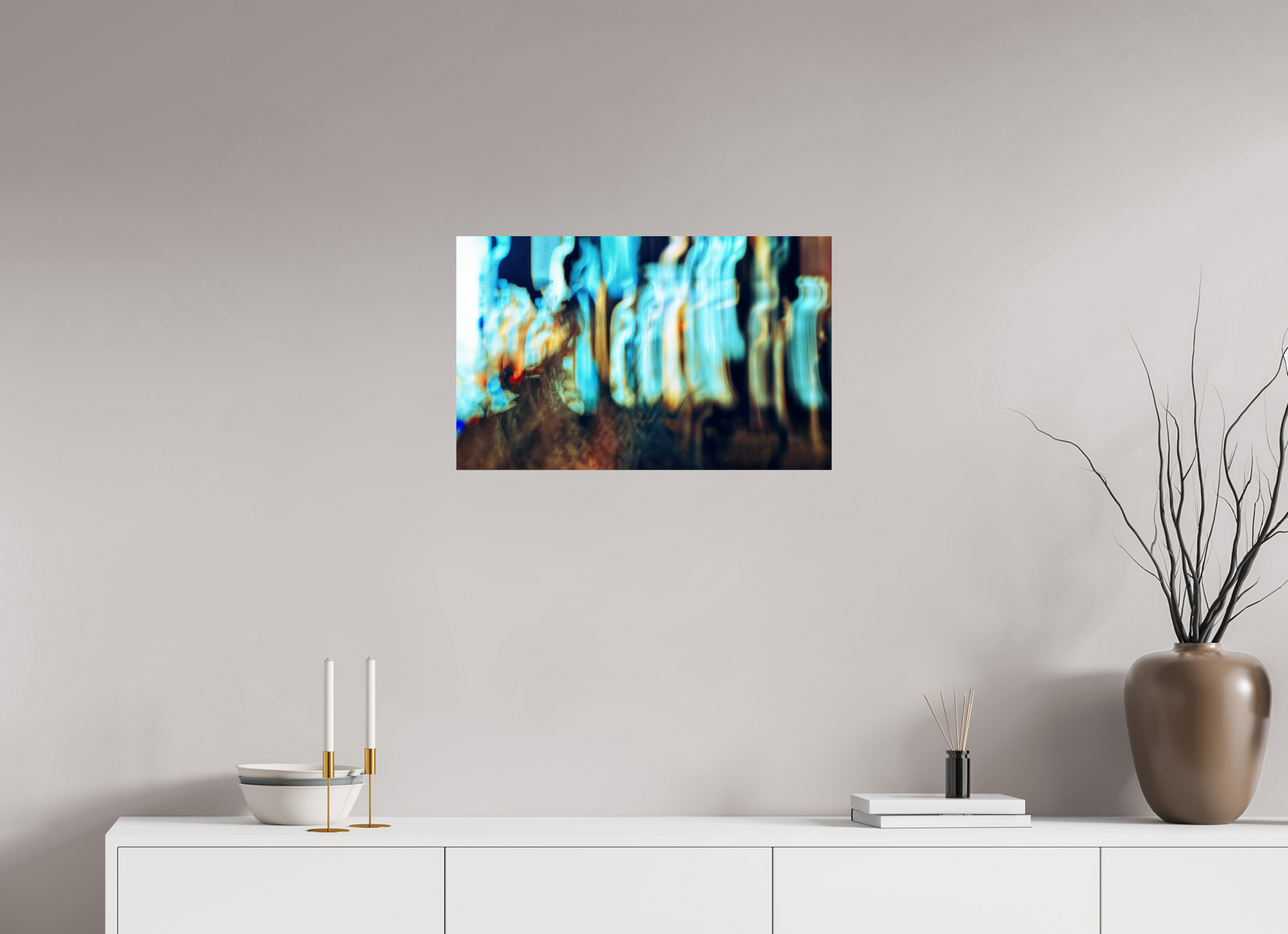 64.2 x 40 cm, 2 Photo print mounted on Dibond Wandering vibrations