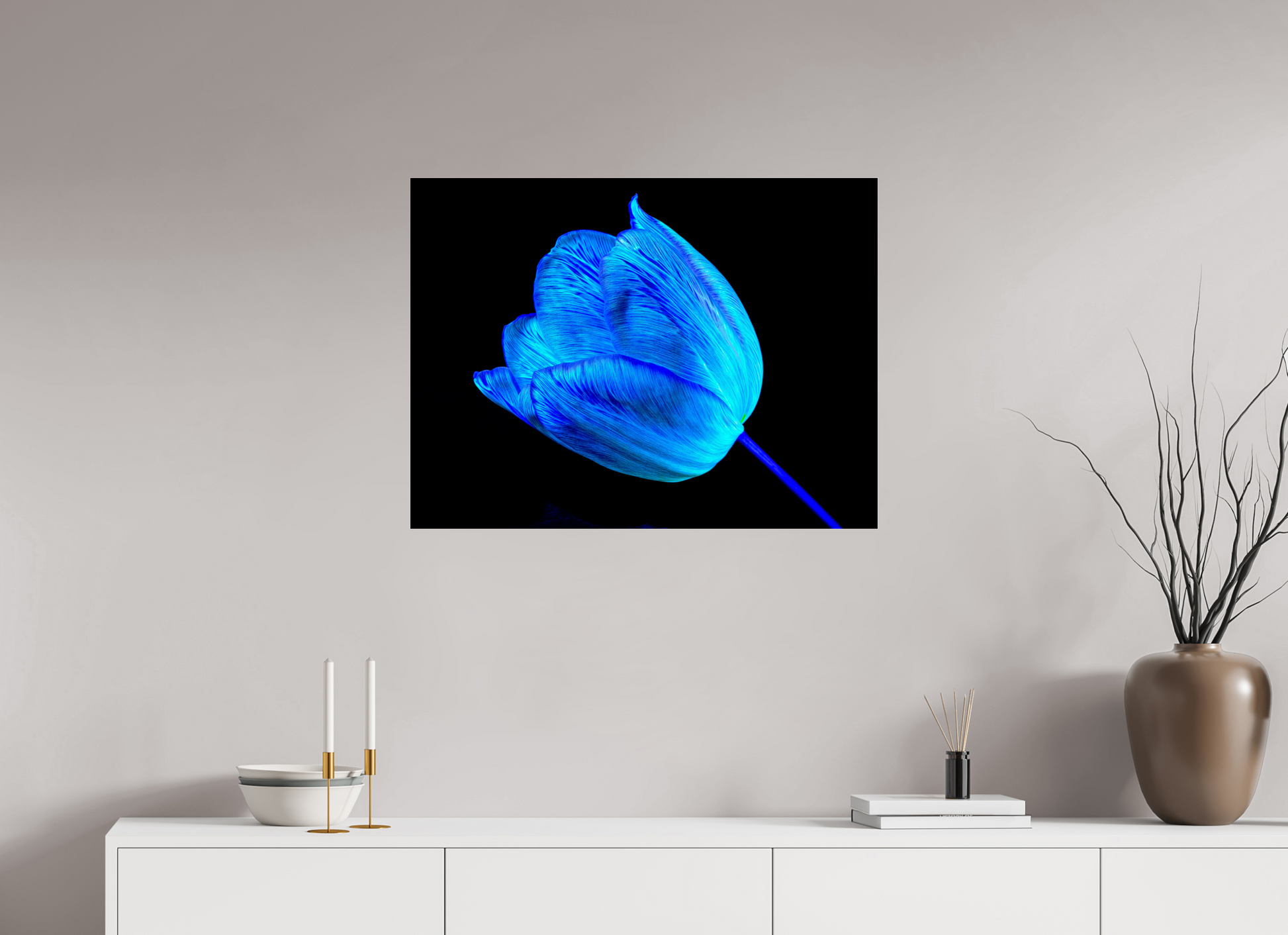 80 x 60 cm, 3 Photo print under acrylic glass Sheltered by your light