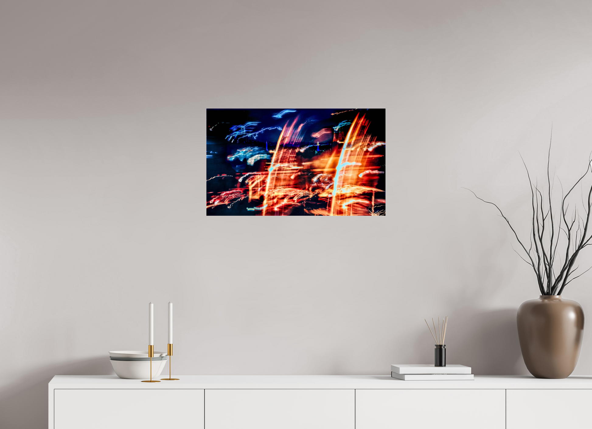 66.7 x 40 cm, 3 Photo print under acrylic glass Les Ondes du Ciel Invisible (The Waves of the Invisible Sky)