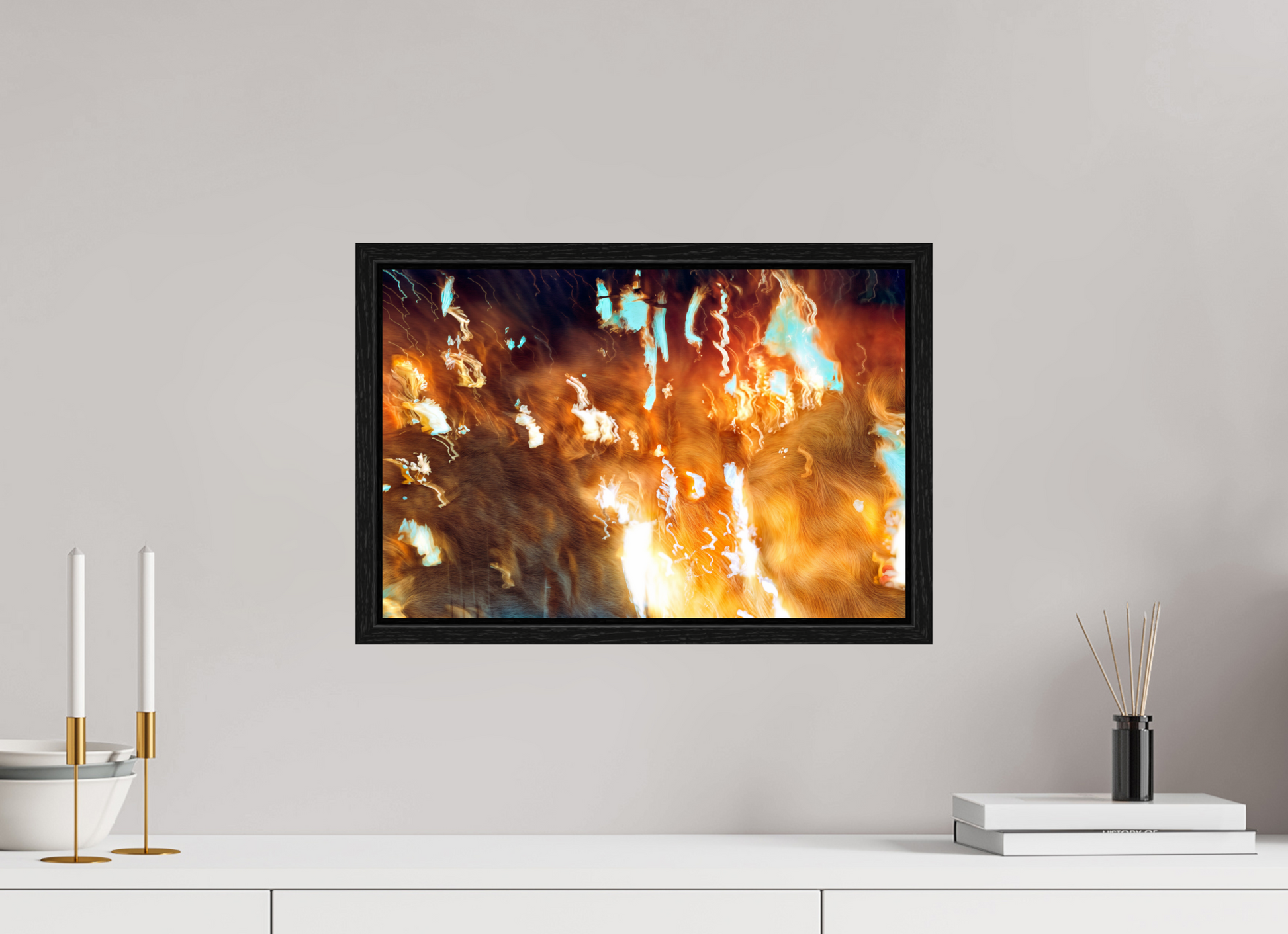 45 x 30 cm, 8 Caisse américaine Noire Les braises du souvenir