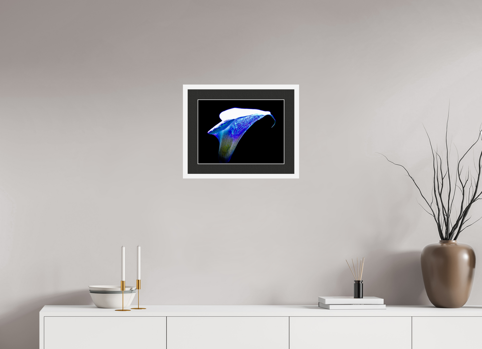 40 x 30 cm, 7 Cadre Blanc : Passe-Partout Noir lisière Blanche L’Aile de Lumière La Voix des Éthers