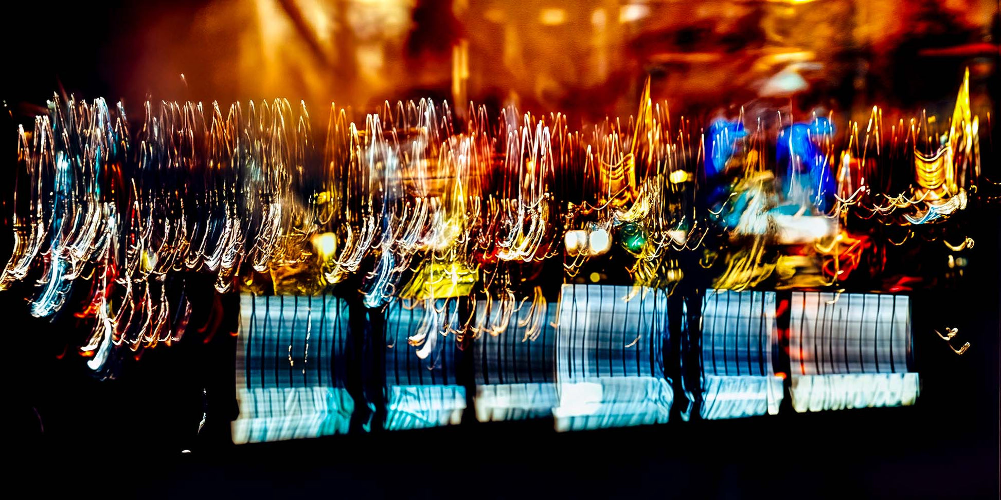 Main image The golden evening rain