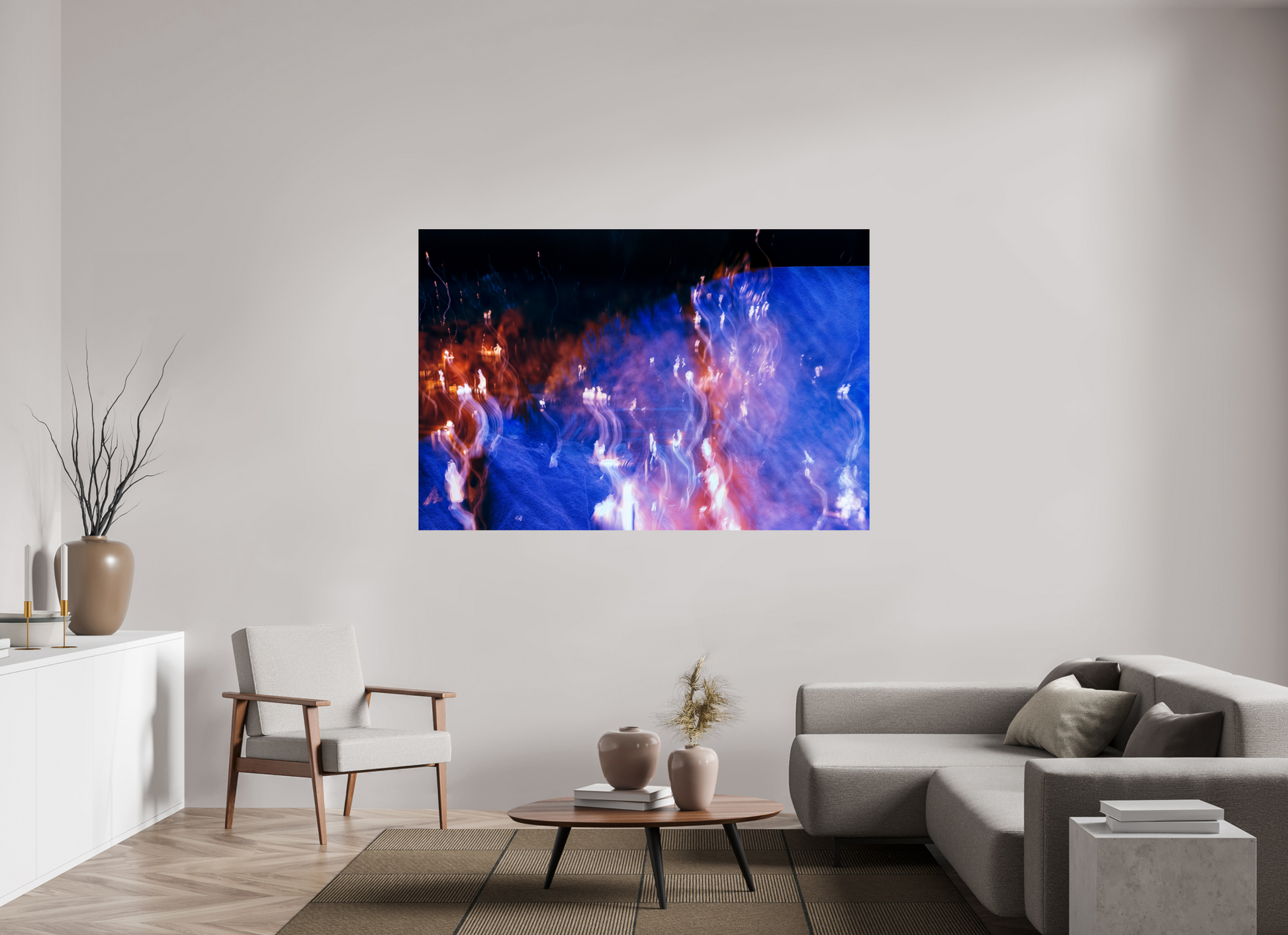 180 x 120 cm, 1 Single print on Fuji Crystal Pearl photo paper Song of Wandering Flames