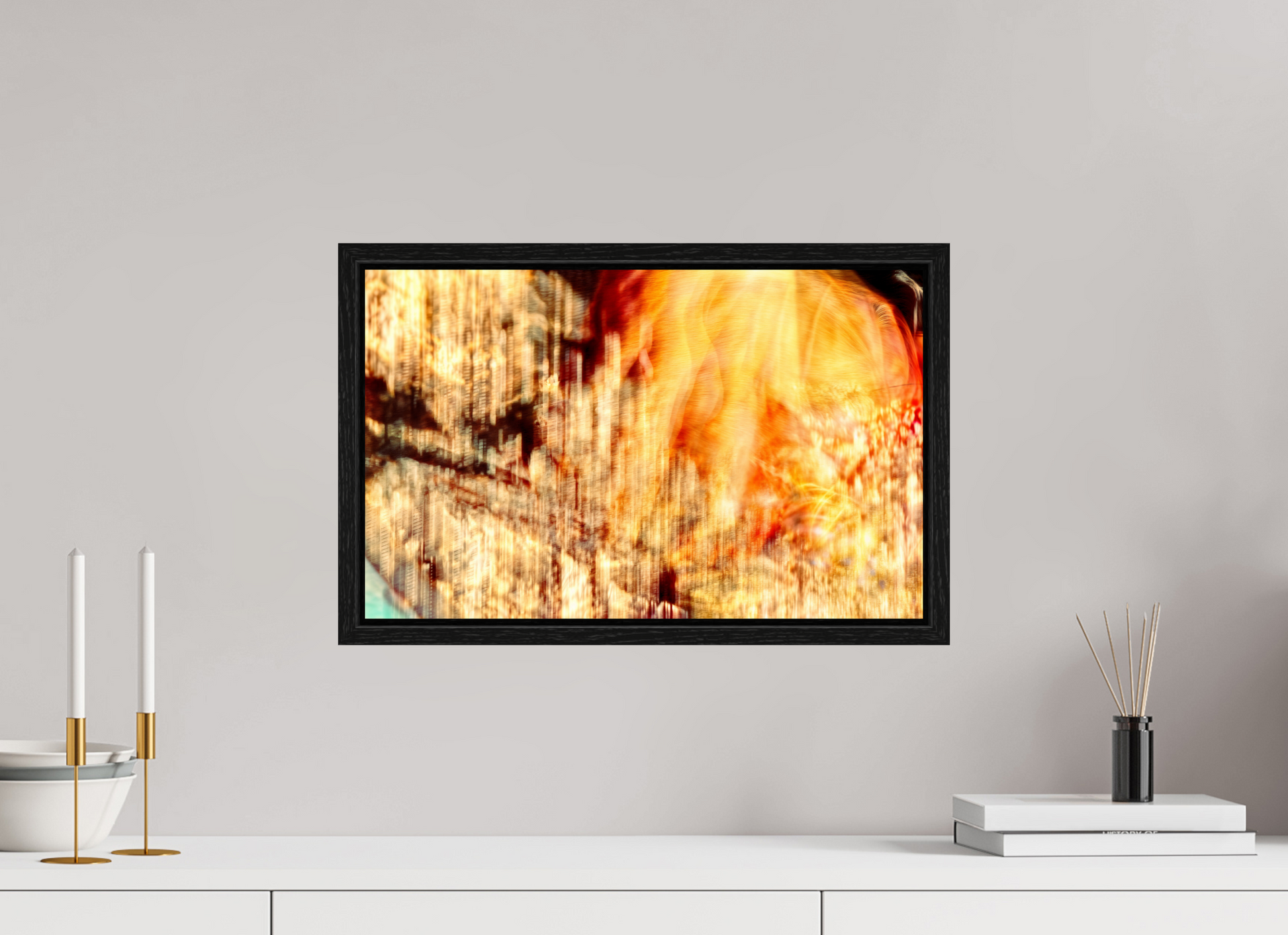 48 x 30 cm, 8 Black American Box The incandescent heart of the world