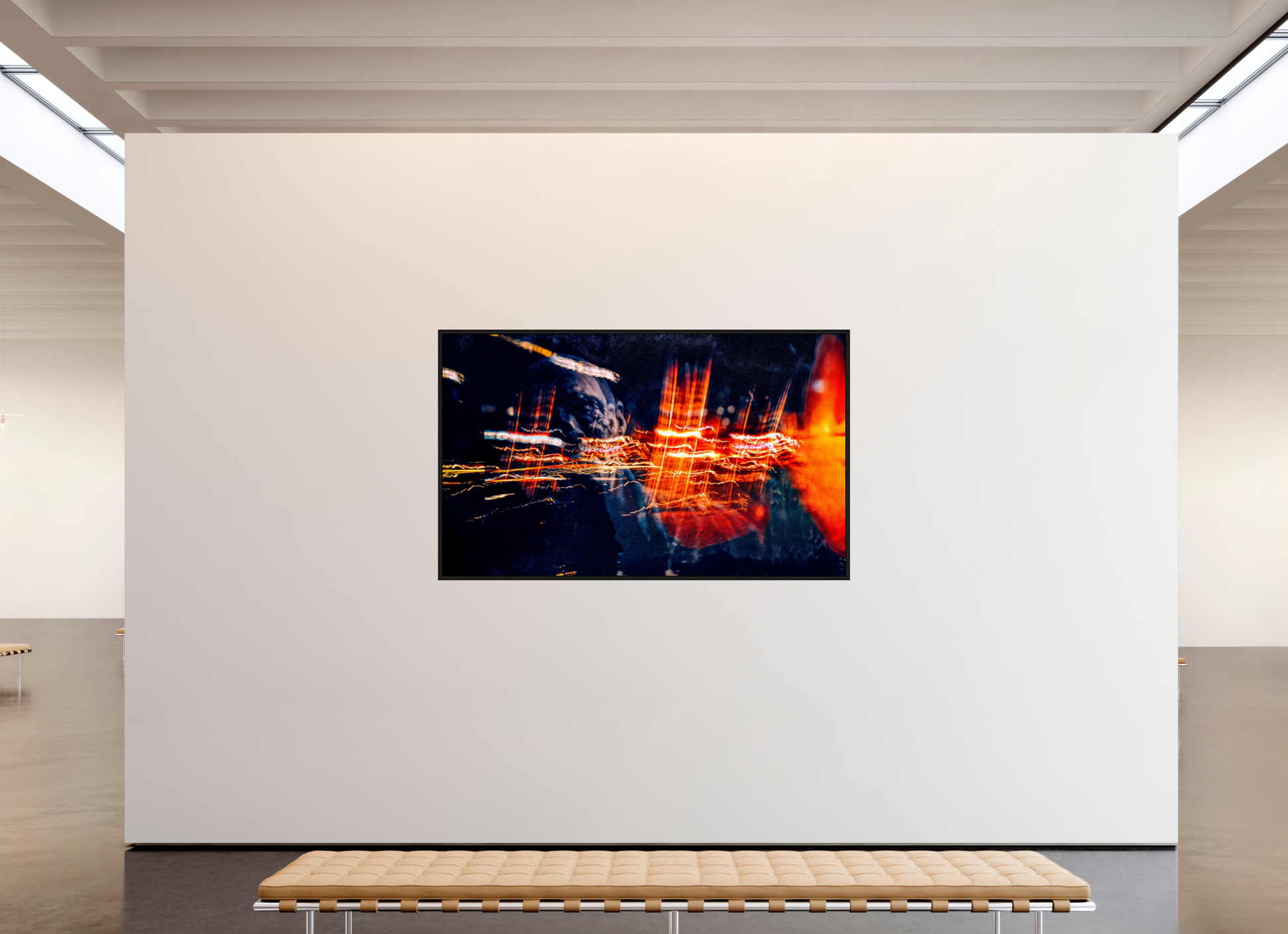 200.1 x 120 cm, 8 Black American box The burning threads of memory